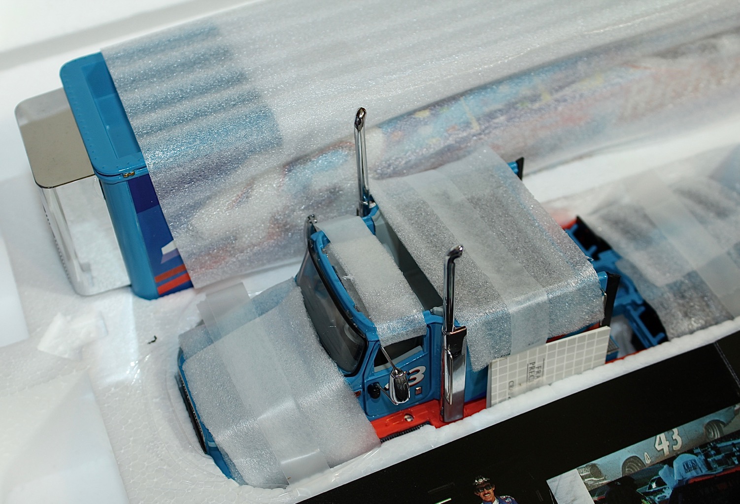 Franklin Mint Richard Petty Racing Car and Tractor Trailer Die Cast Replicas