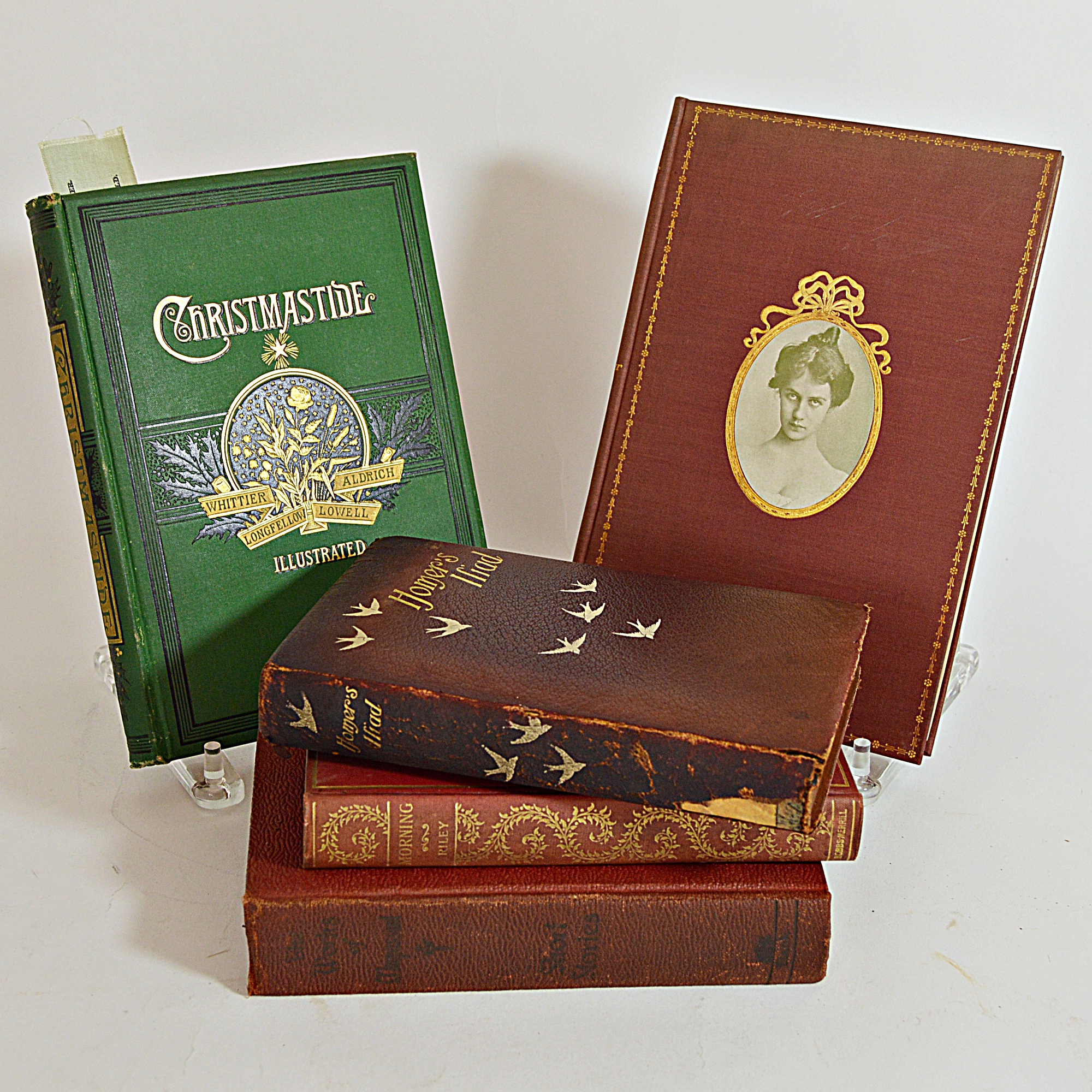 Antique Books with Poetry and Classics