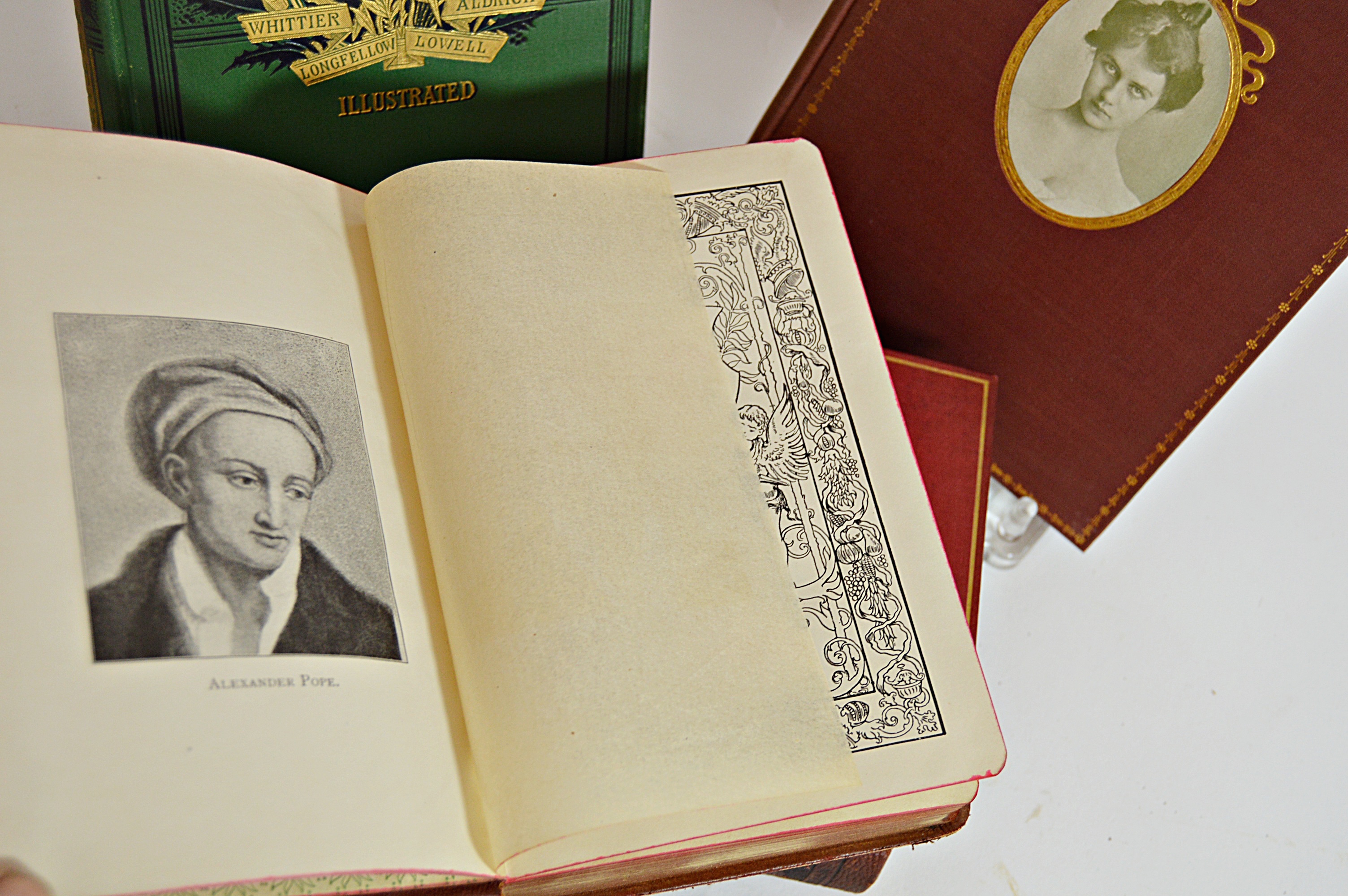 Antique Books with Poetry and Classics