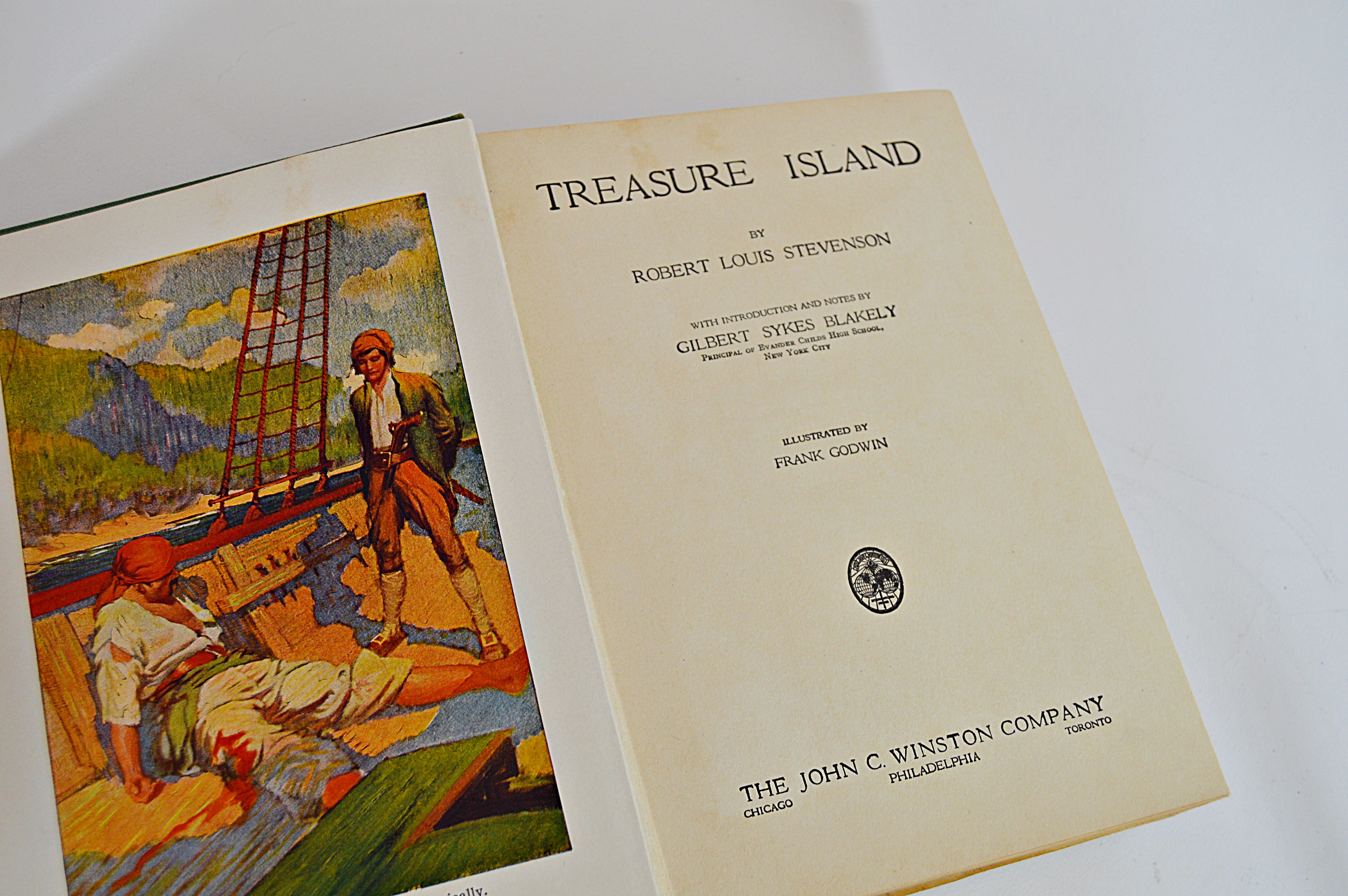 1924 Volume of "Treasure Island" by Robert Louis Stevenson