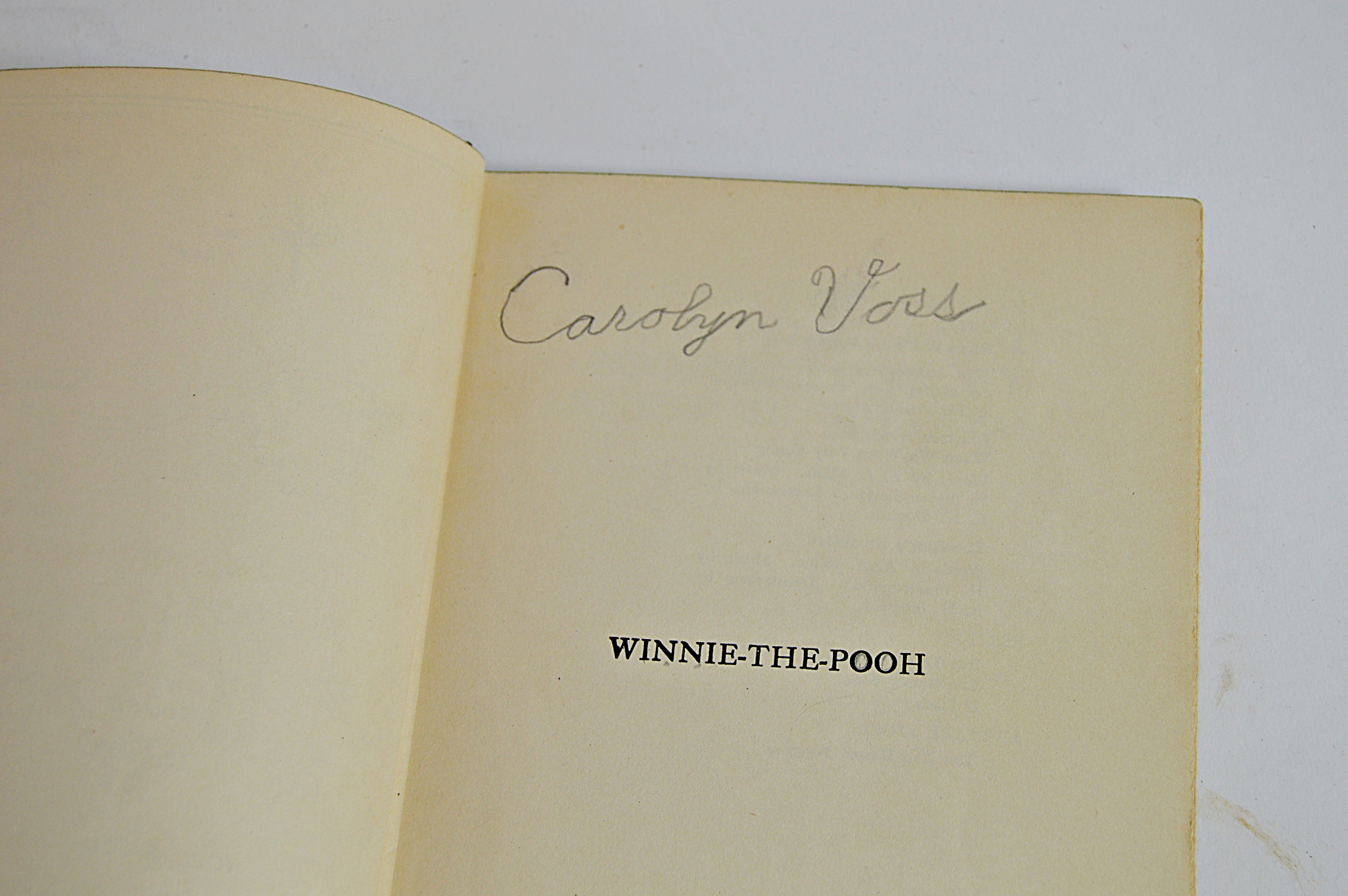 1928 Edition of "Winnie-The-Pooh" by A.A. Milne