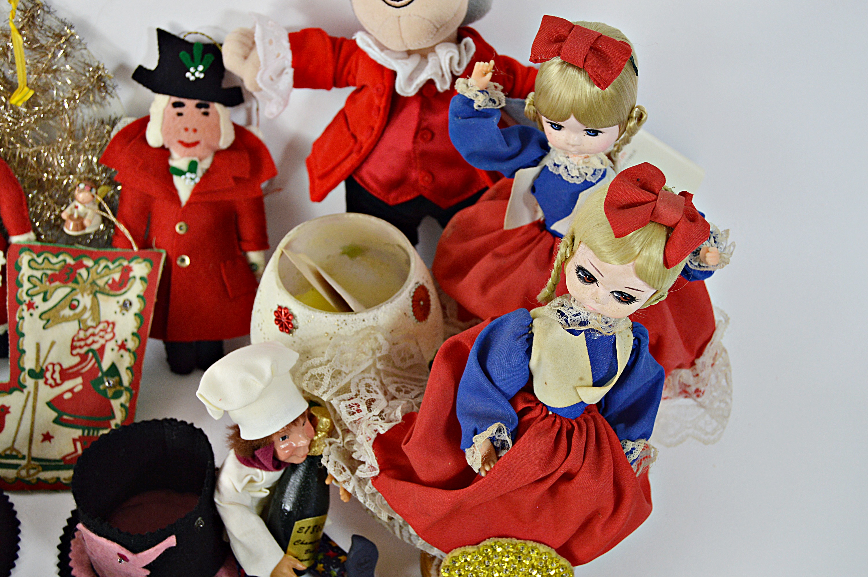 Vintage Christmas and Barware Decor and Collectibles with Bradley Dolls