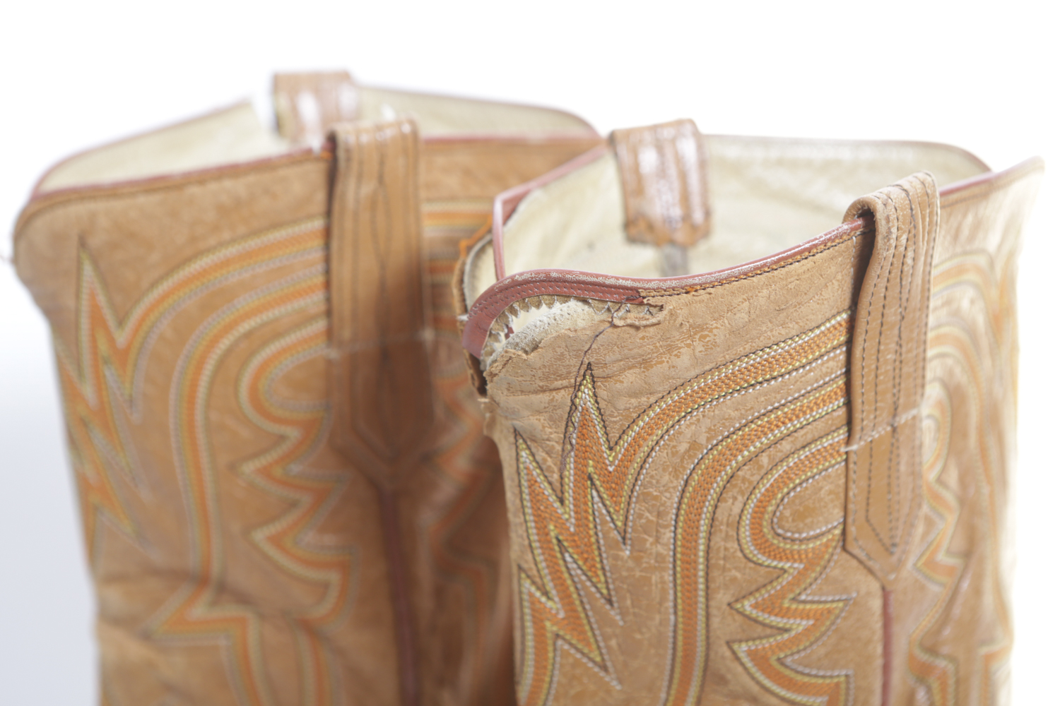 Vintage Ostrich Cowboy Boots