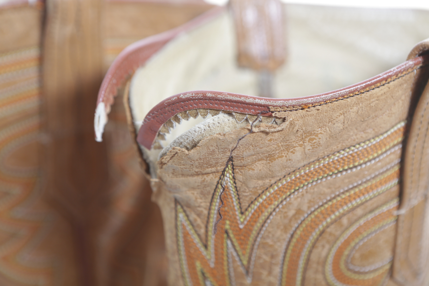 Vintage Ostrich Cowboy Boots