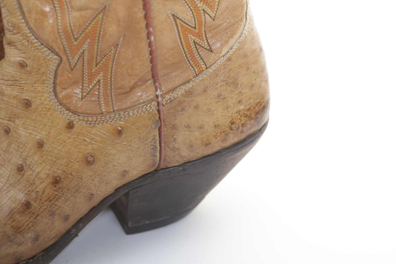 Vintage Ostrich Cowboy Boots