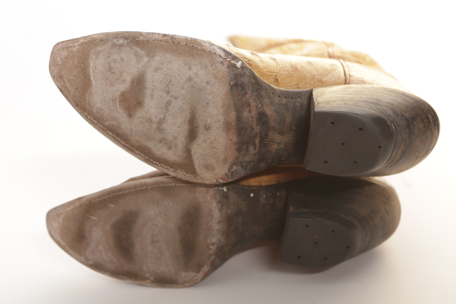 Vintage Ostrich Cowboy Boots