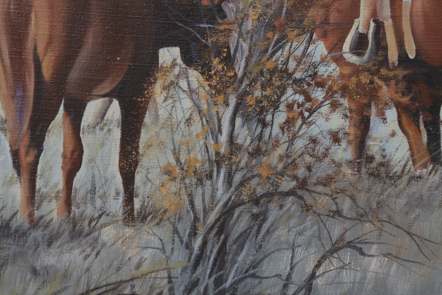 Jack Bryant Oil Painting on Canvas of Western Scene