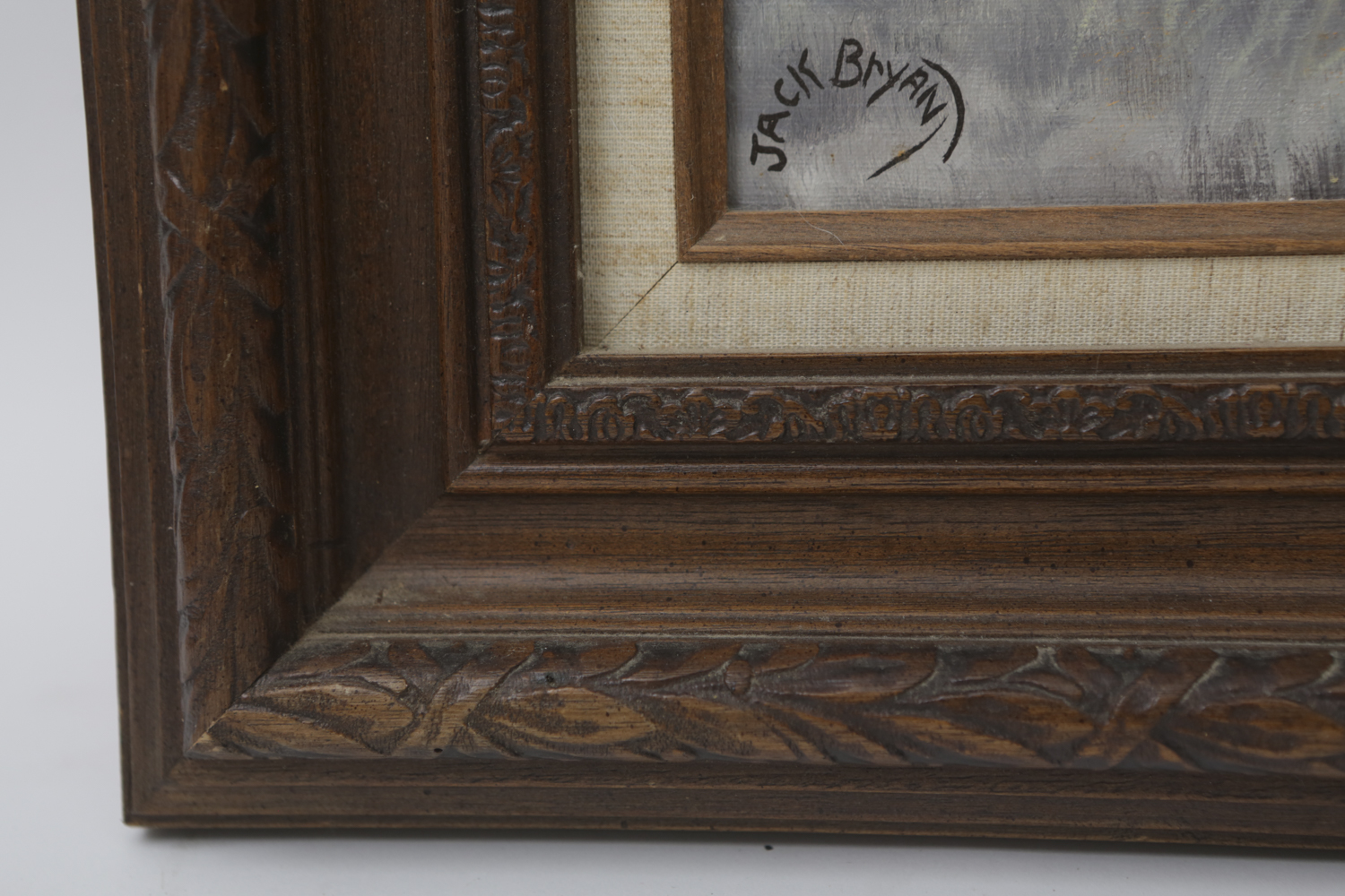 Jack Bryant Oil Painting on Canvas of Western Scene