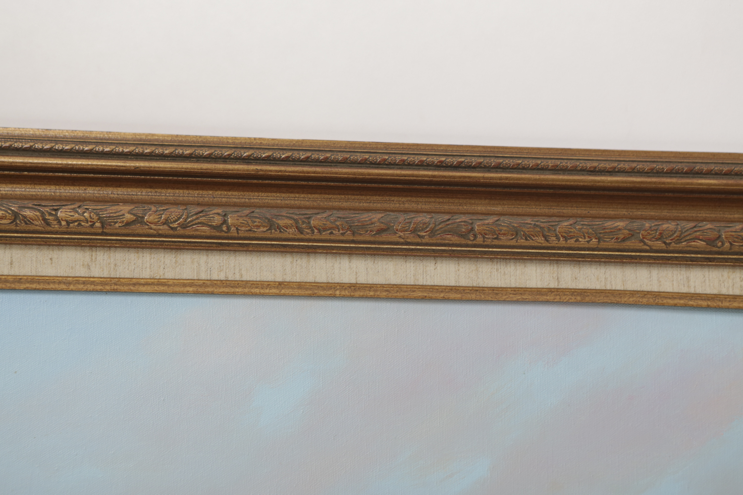 Jack Bryant Oil Painting on Canvas of a Texas Longhorn