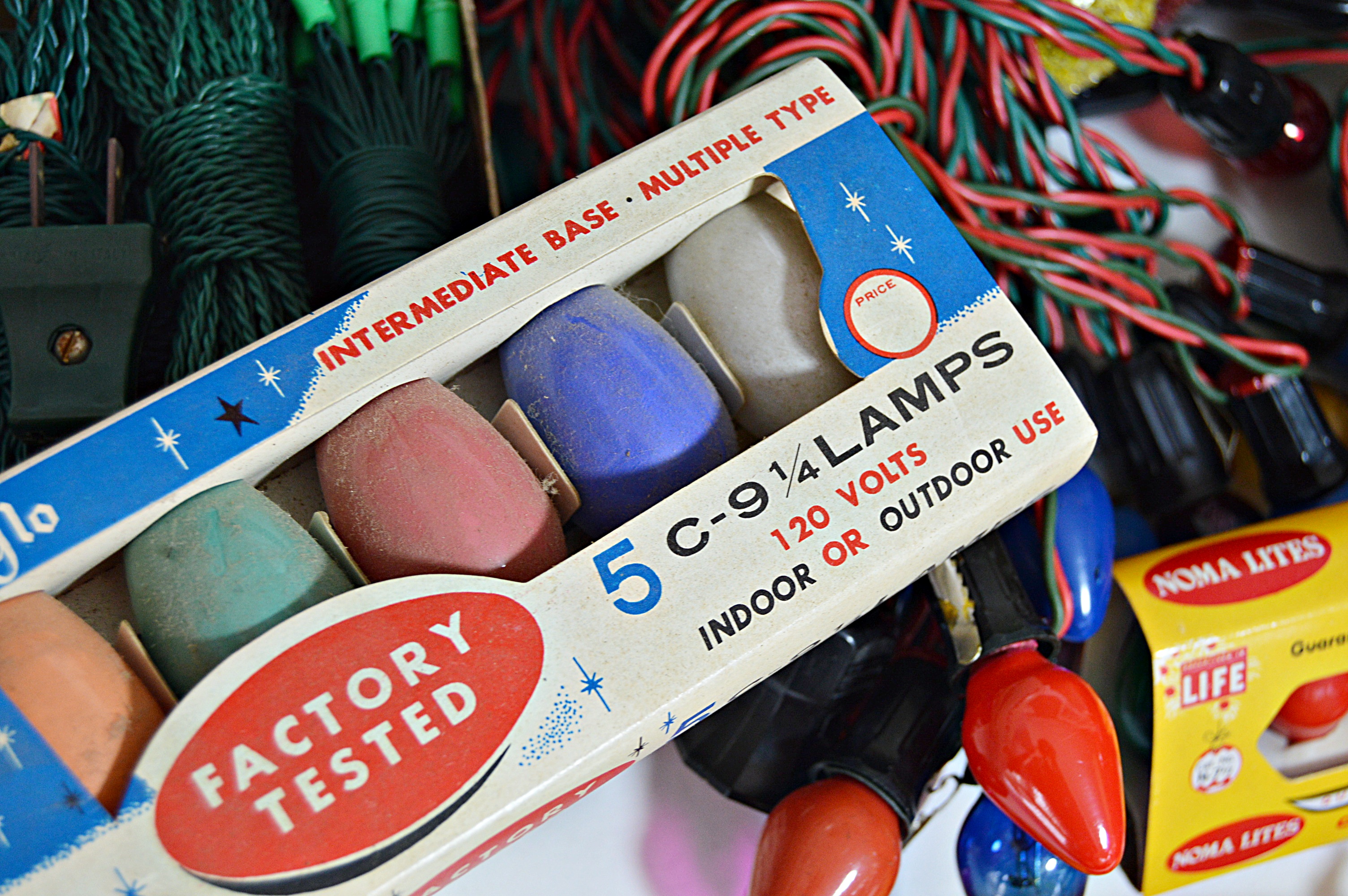 Collection of Vintage Christmas Electric Lights