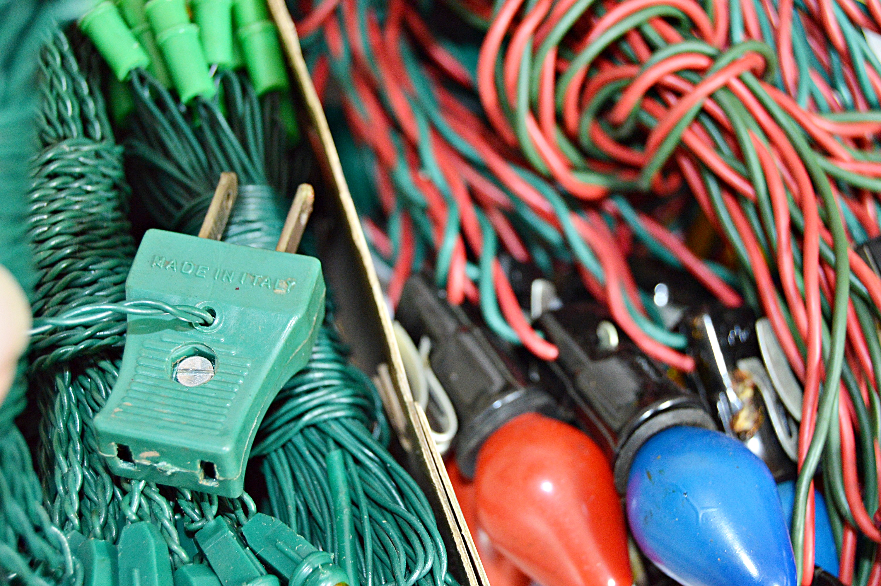 Collection of Vintage Christmas Electric Lights