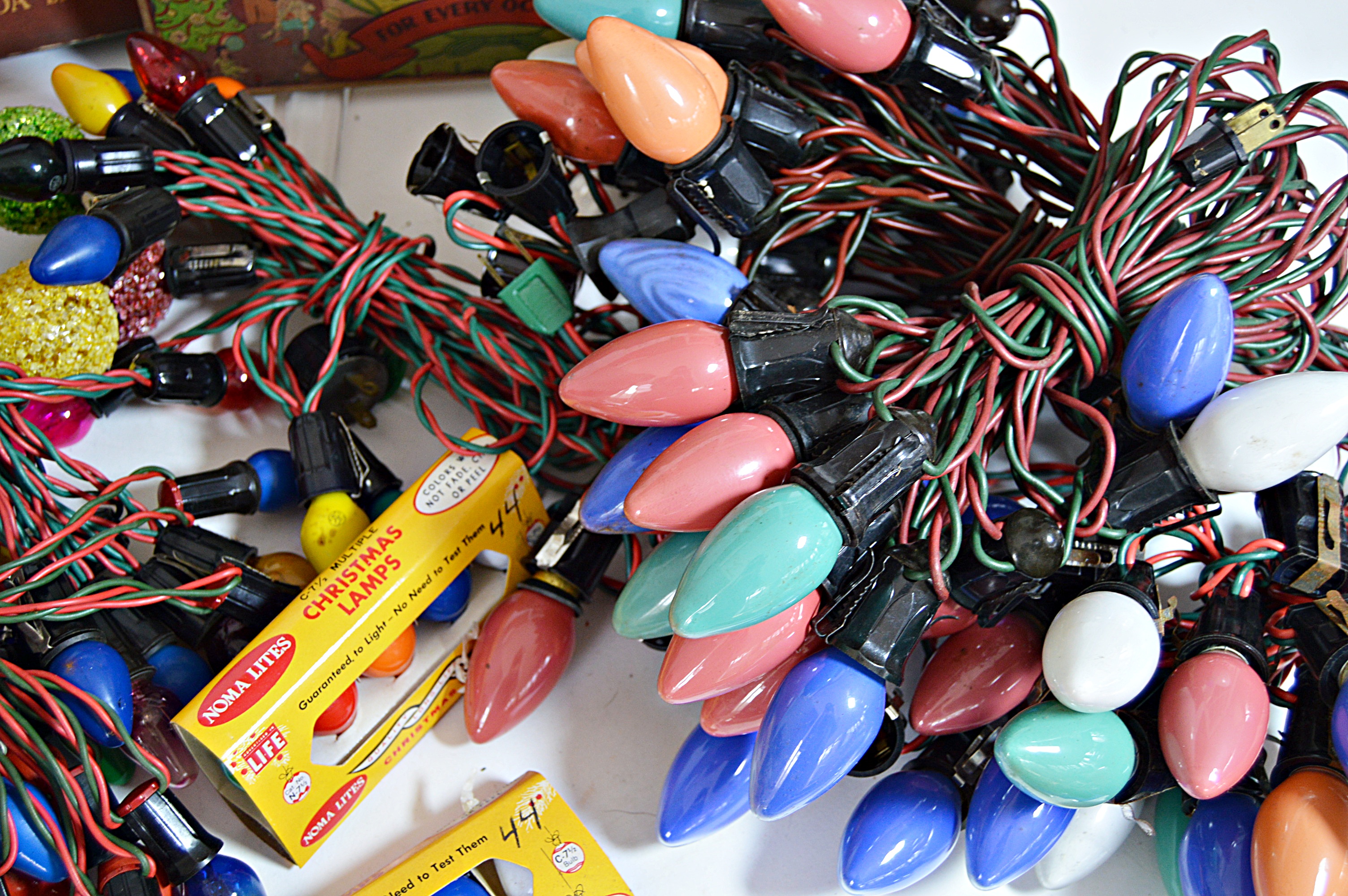 Collection of Vintage Christmas Electric Lights