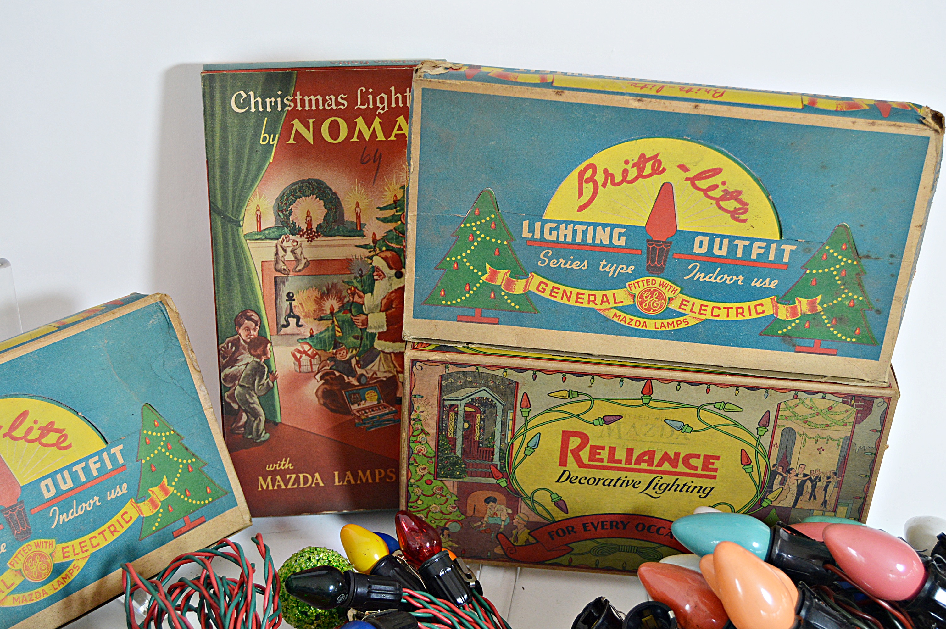 Collection of Vintage Christmas Electric Lights
