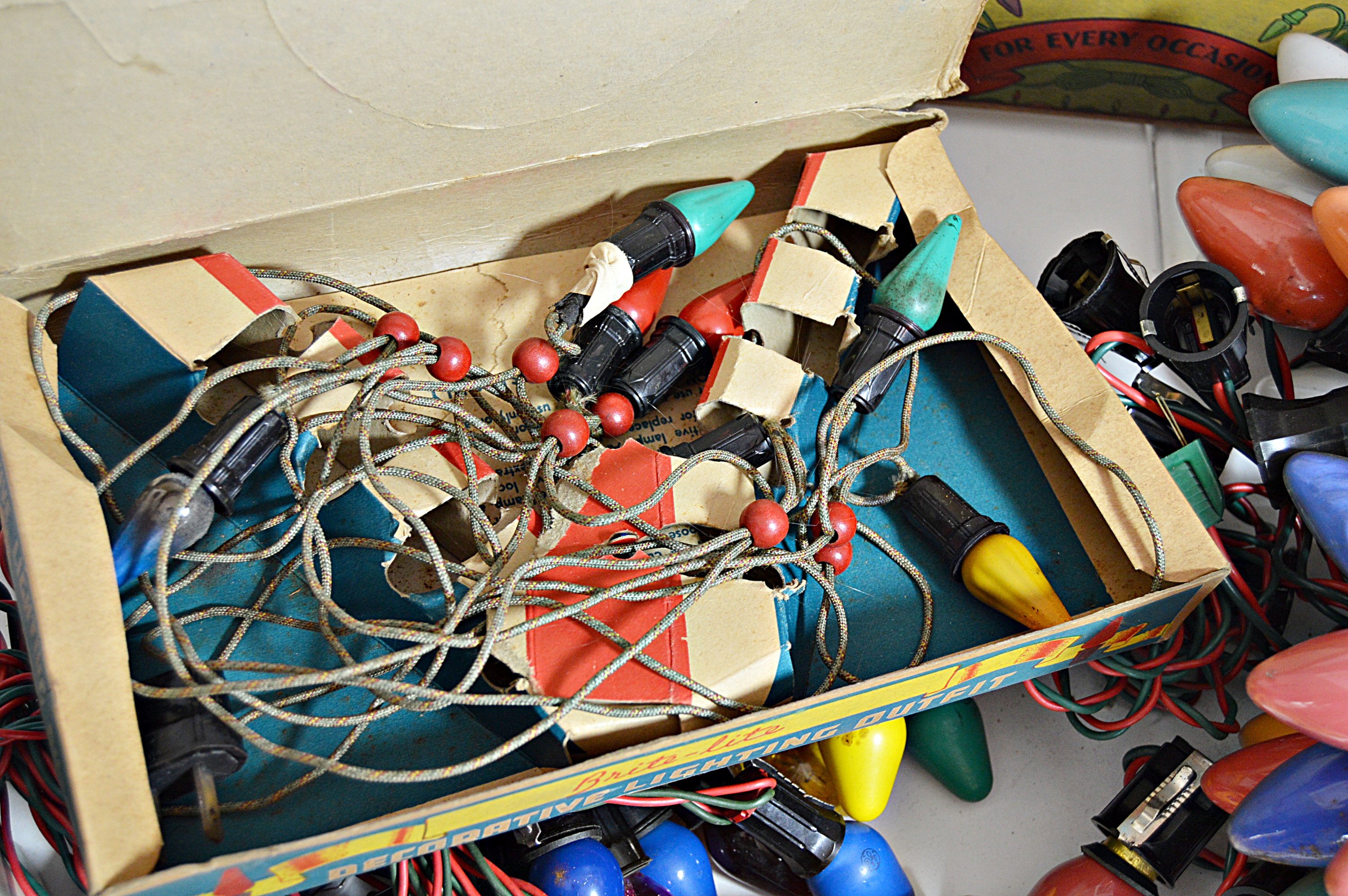 Collection of Vintage Christmas Electric Lights