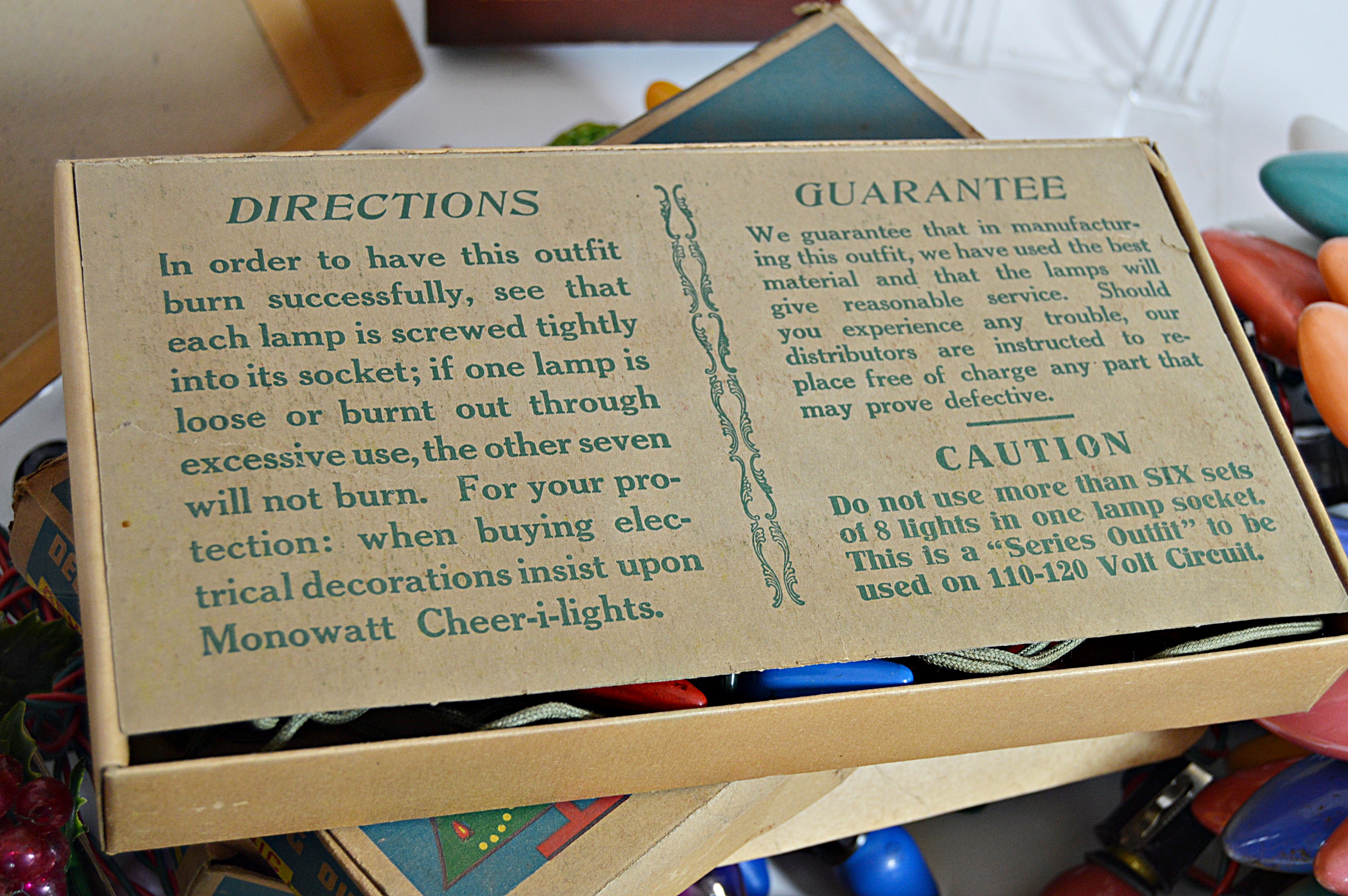 Collection of Vintage Christmas Electric Lights