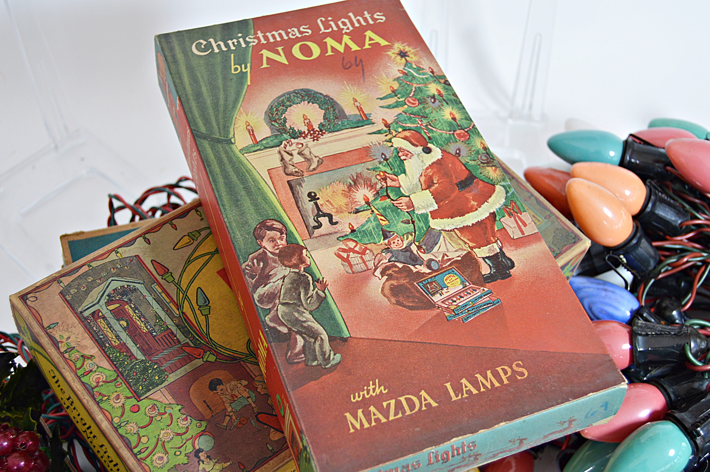 Collection of Vintage Christmas Electric Lights