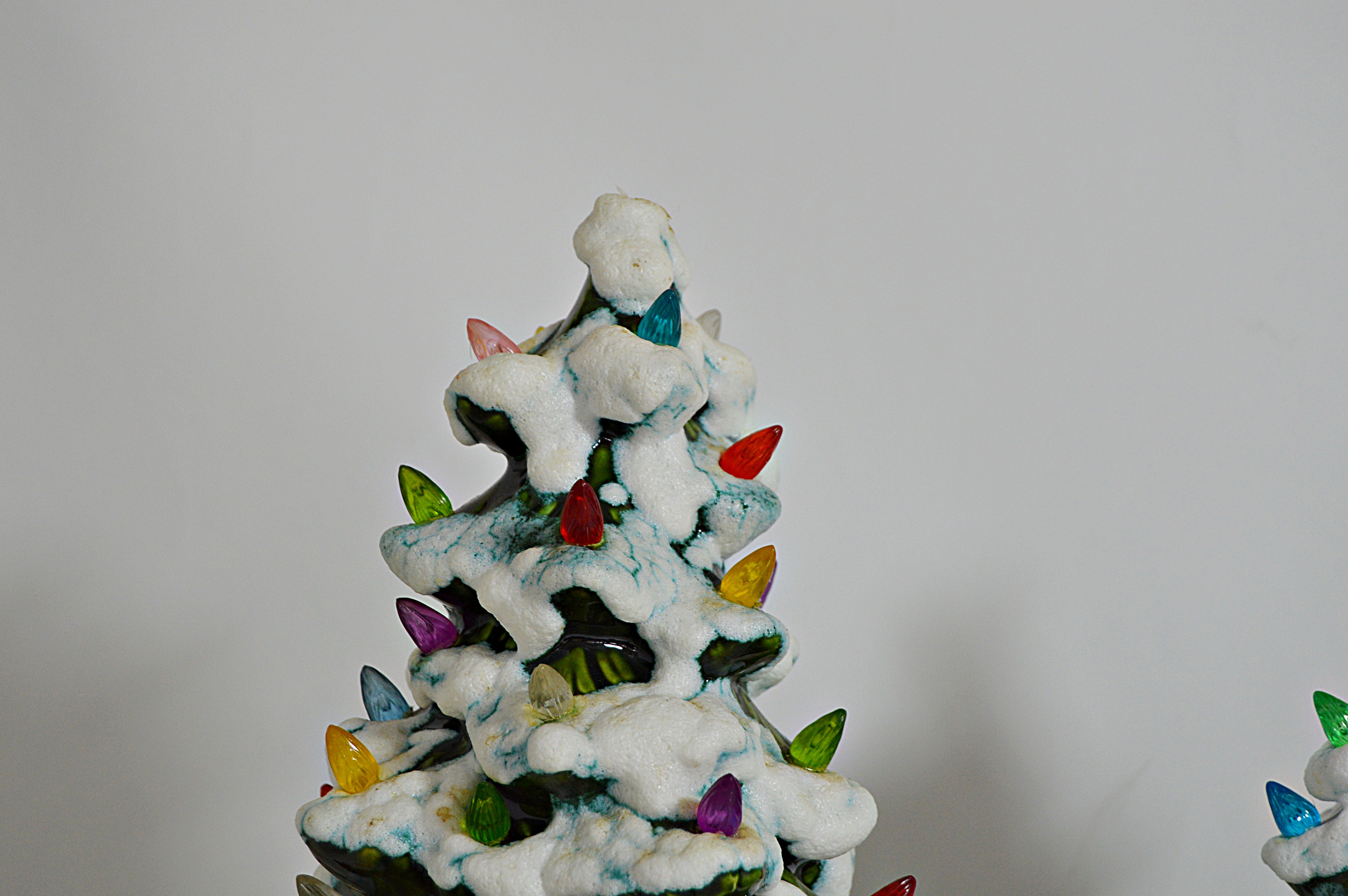 Mid Century Modern Lighted Ceramic Christmas Trees
