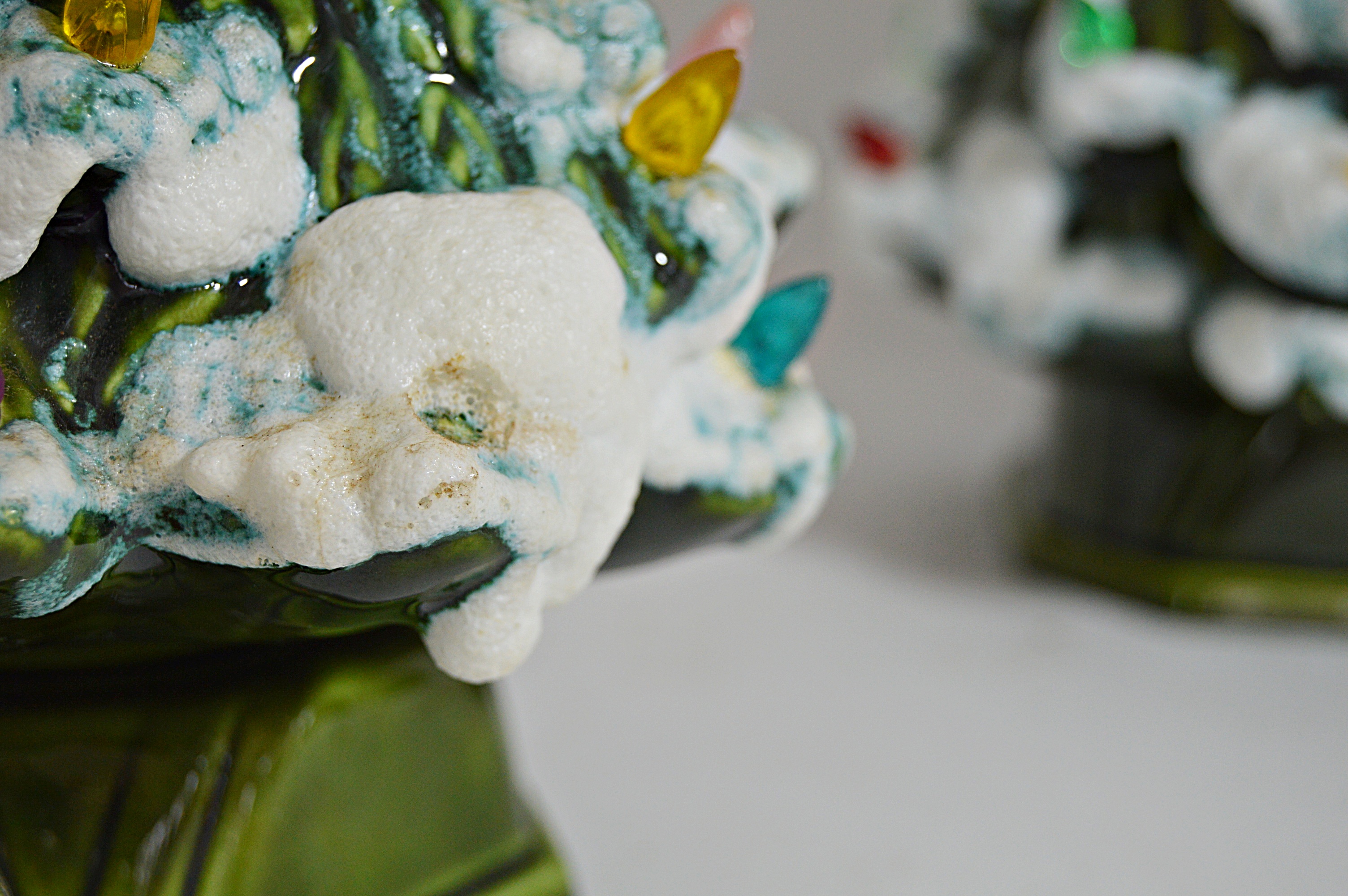 Mid Century Modern Lighted Ceramic Christmas Trees