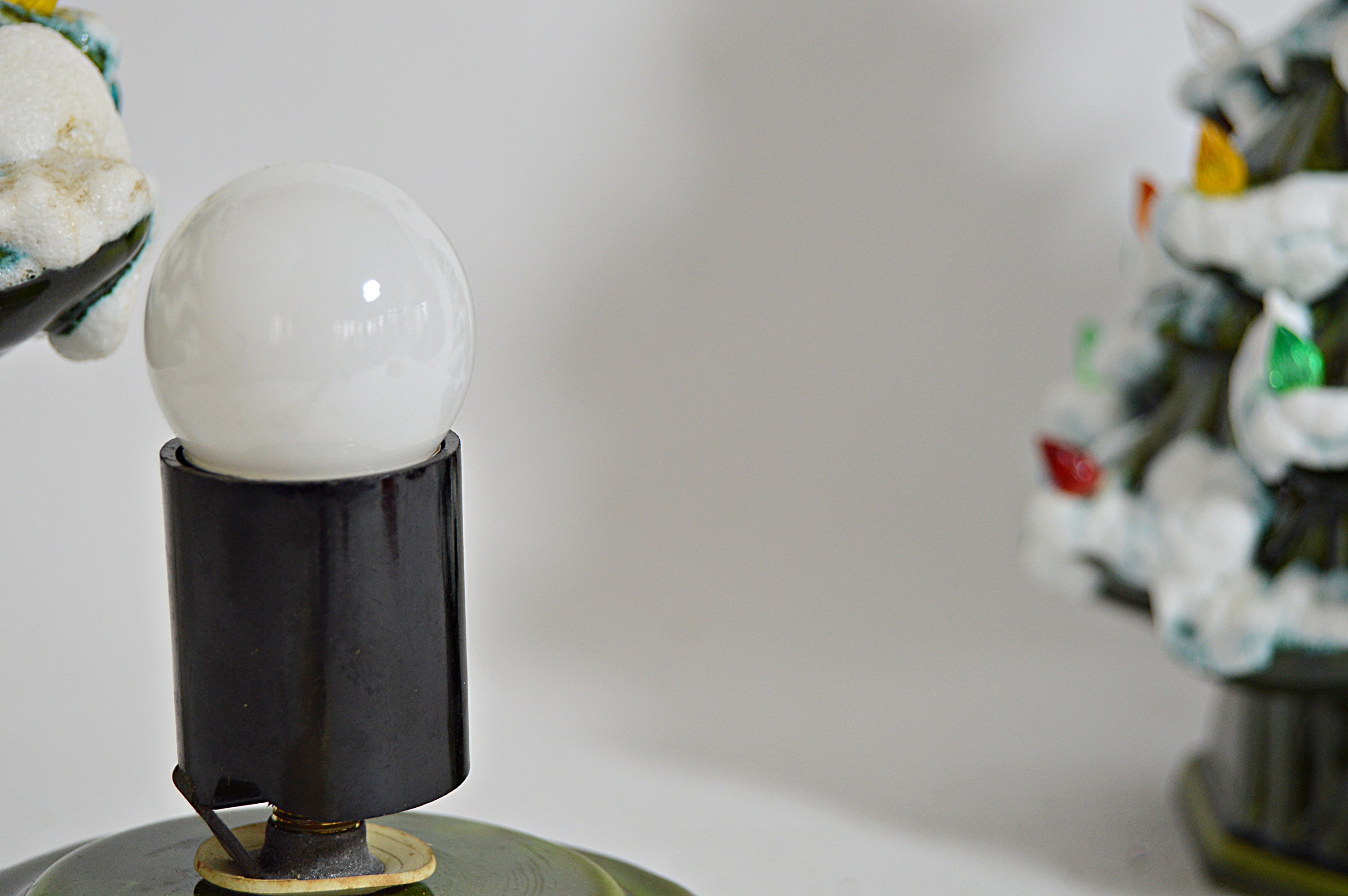 Mid Century Modern Lighted Ceramic Christmas Trees