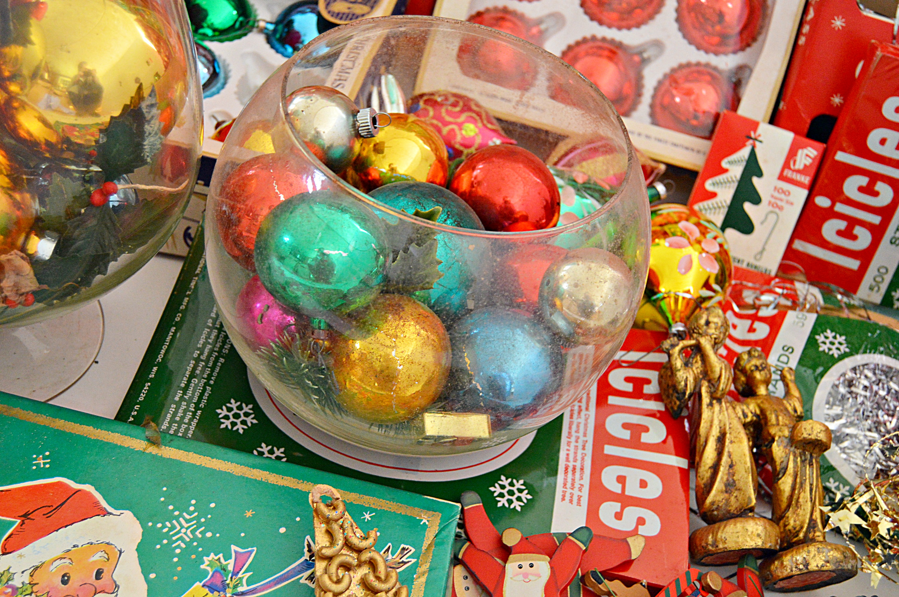 Collection of Vintage Christmas Decorations
