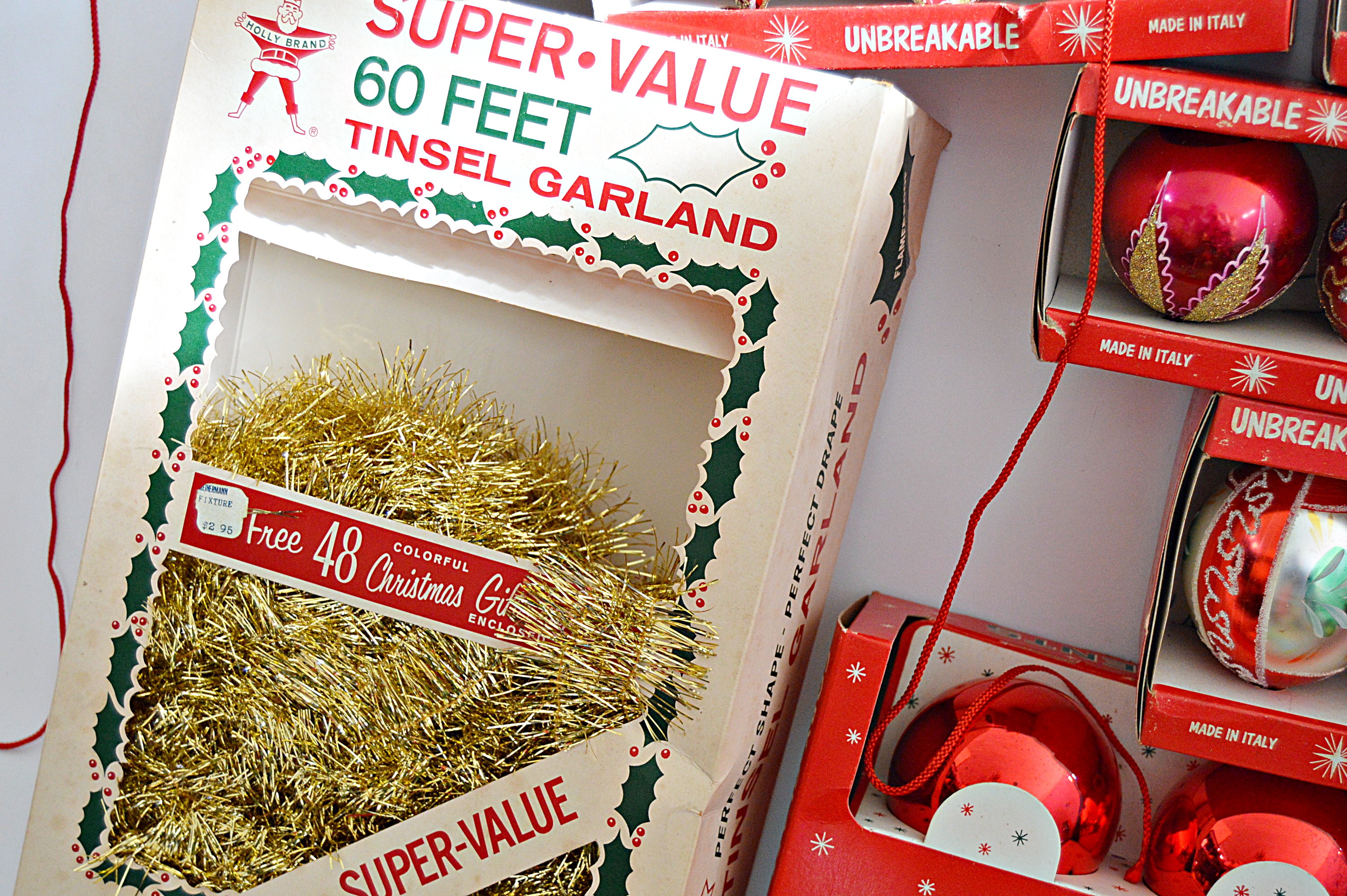 Collection of Vintage Christmas Decorations