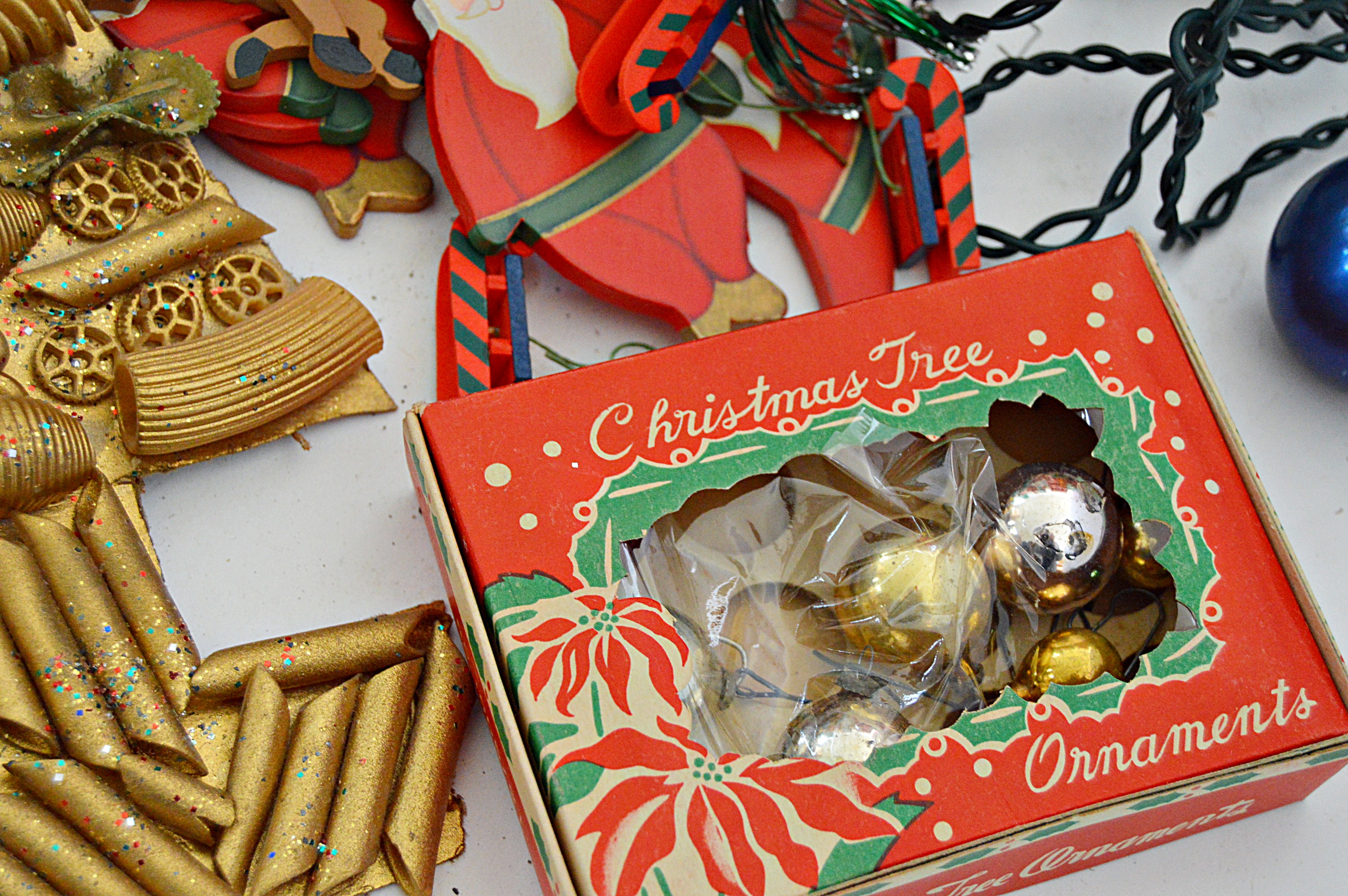 Collection of Vintage Christmas Decorations