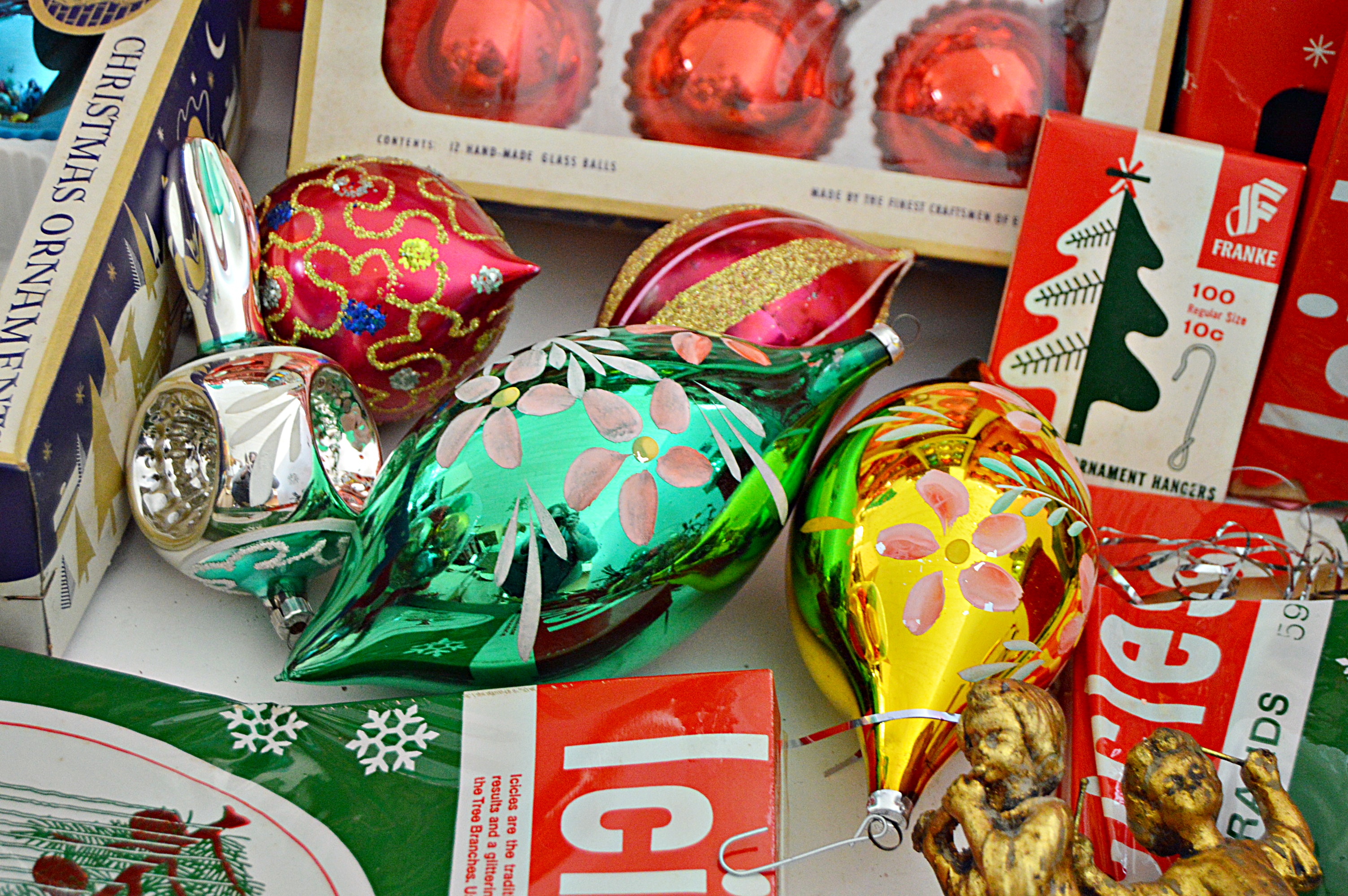 Collection of Vintage Christmas Decorations