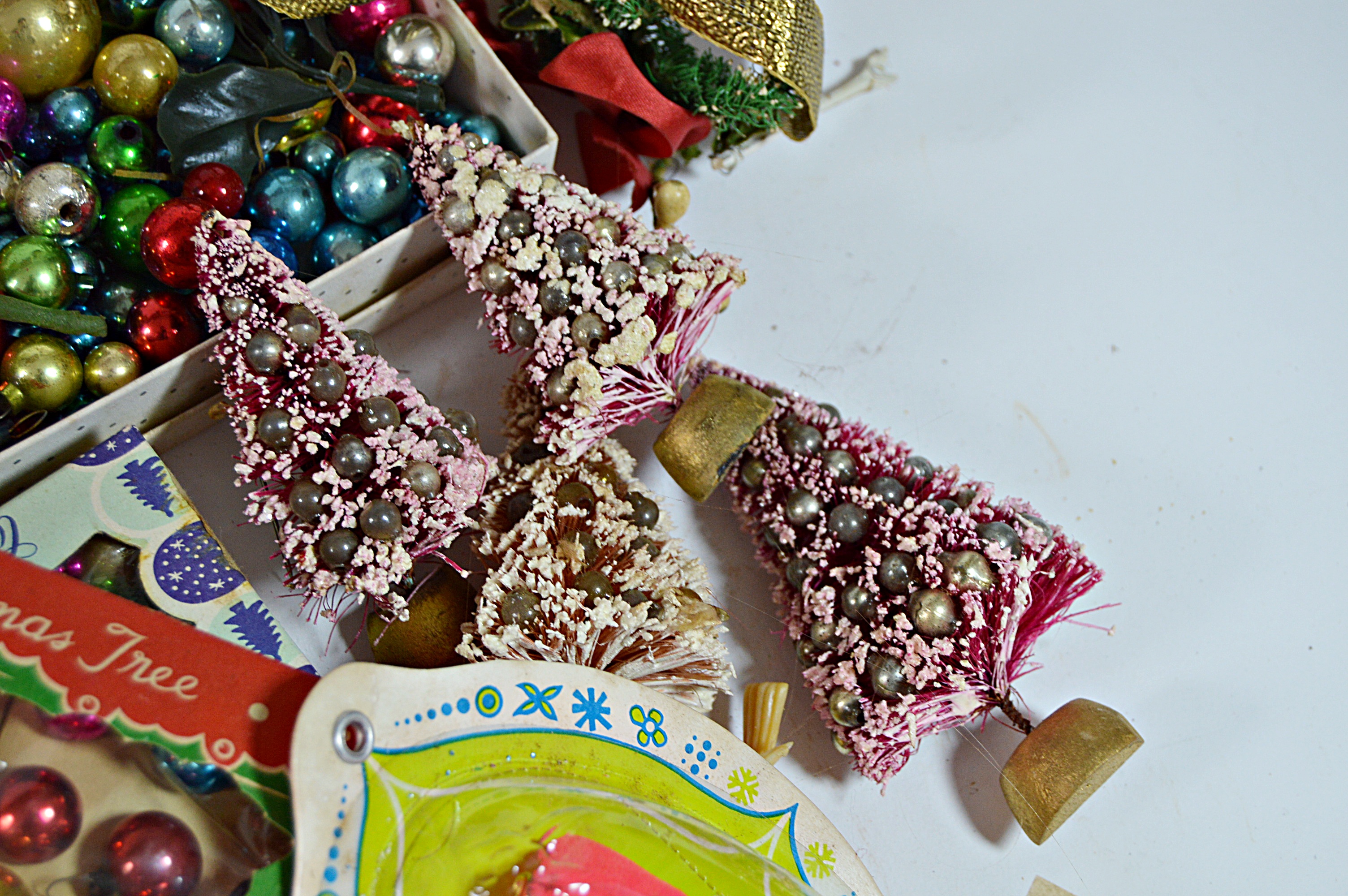 Collection of Vintage Christmas Glass Ornaments