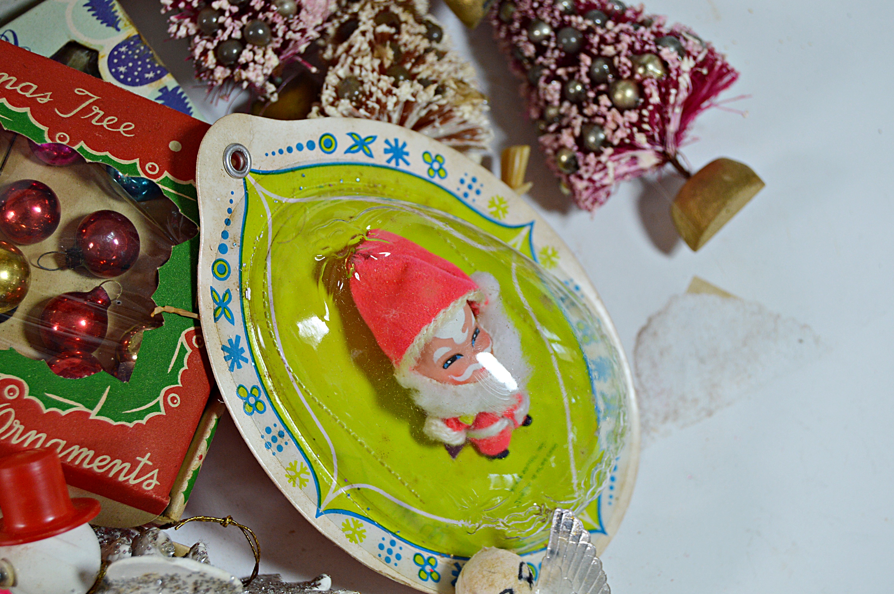 Collection of Vintage Christmas Glass Ornaments