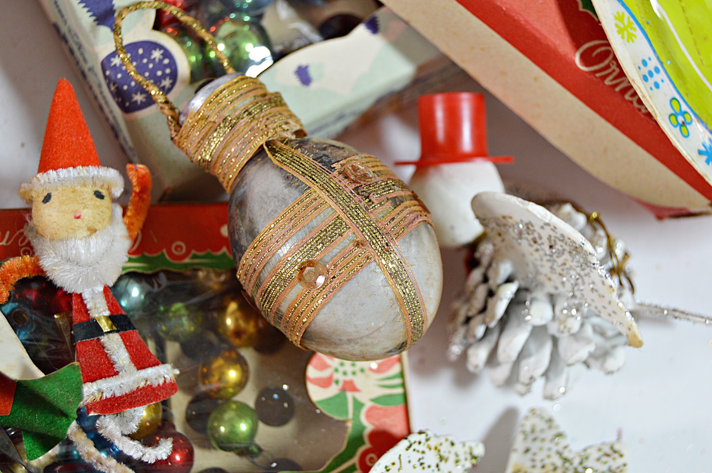 Collection of Vintage Christmas Glass Ornaments