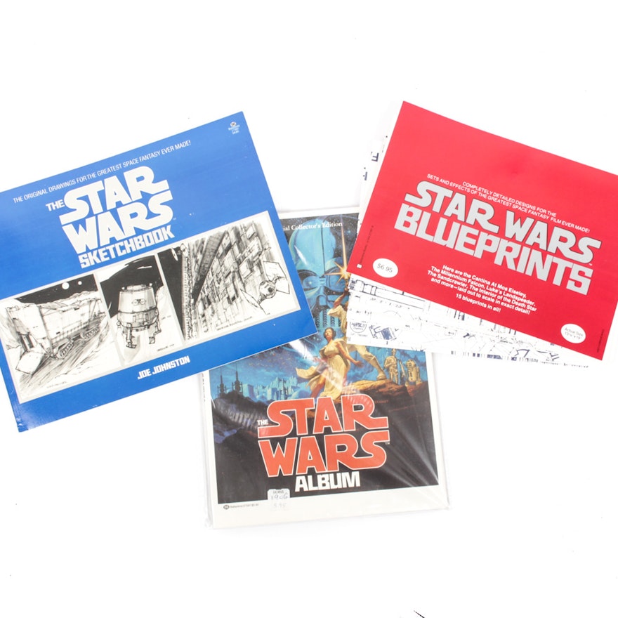 Vintage "Star Wars" Blueprints, Sketchbook and Album