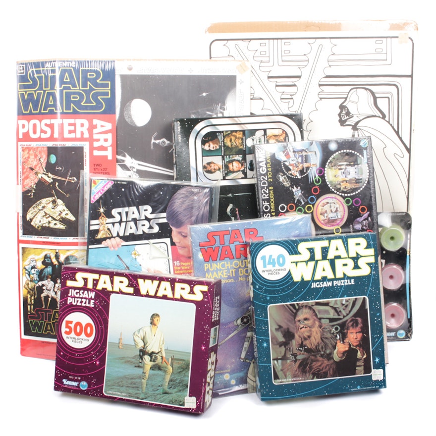 Vintage 1970s "Star Wars" Board Games and Poster Kits