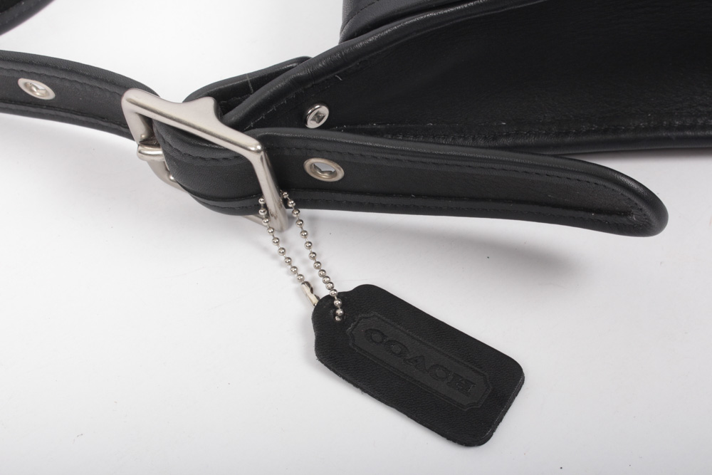 Coach Patricia Legacy Black Leather Shoulder Bag