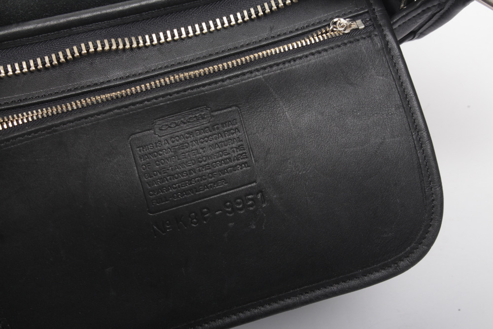 Coach Patricia Legacy Black Leather Shoulder Bag