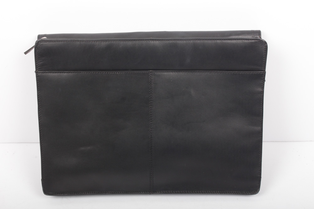 Kenneth Cole Black Leather Attache Case