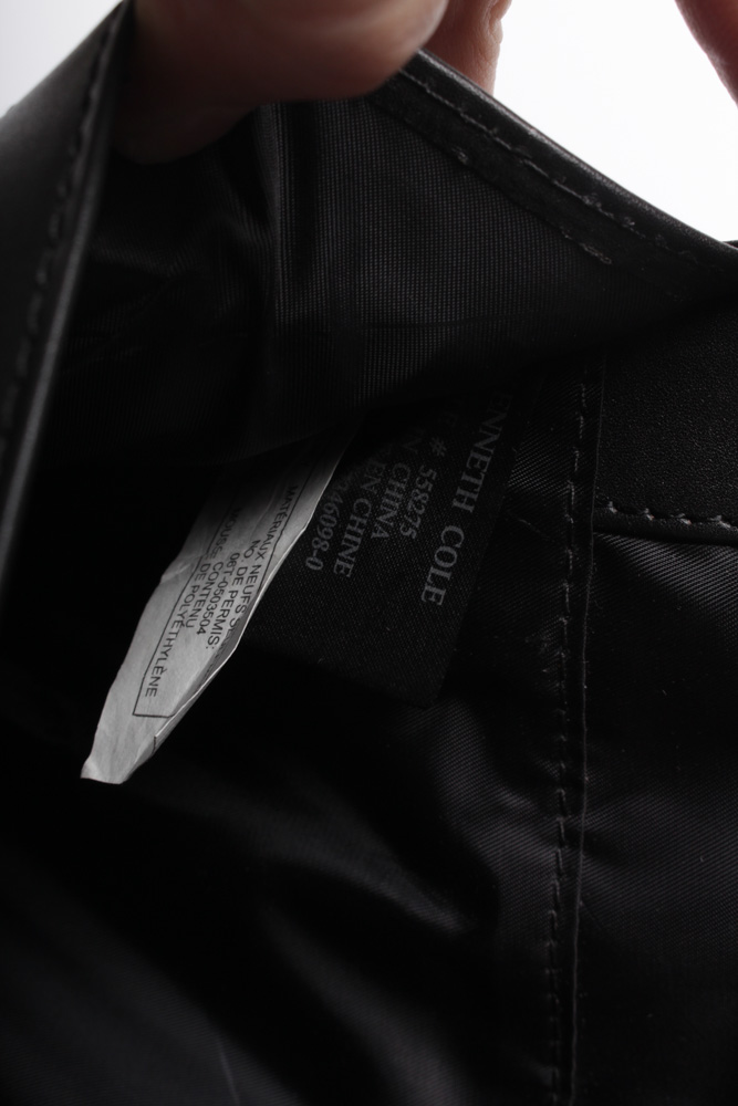 Kenneth Cole Black Leather Attache Case