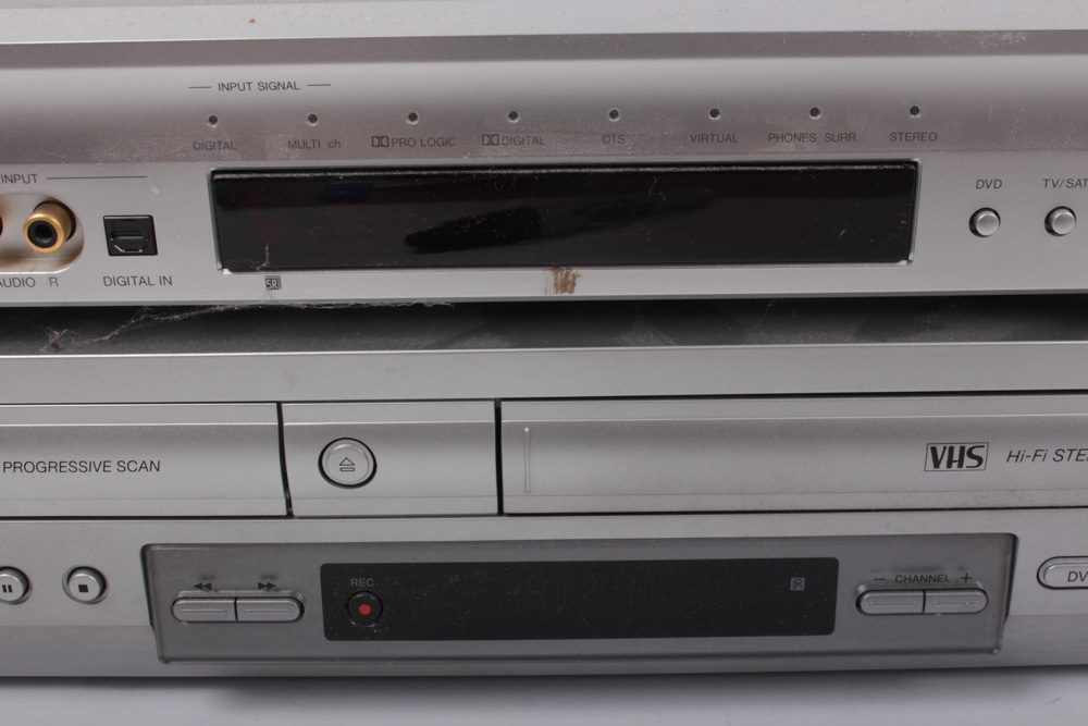 Sony DVD/VHS Player With Pioneer VSX-C300 Receiver