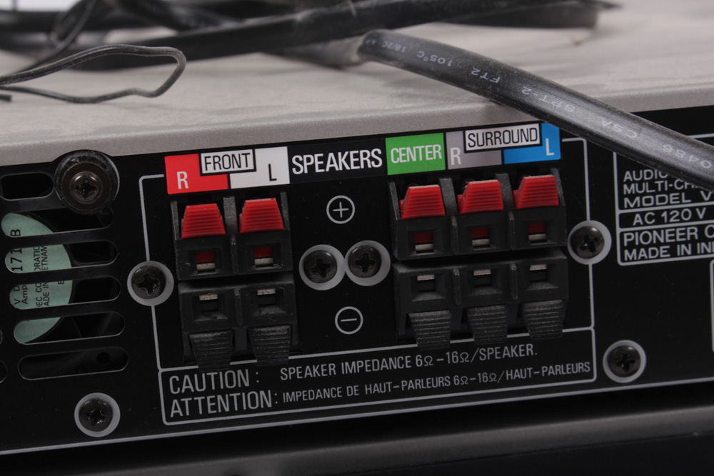 Sony DVD/VHS Player With Pioneer VSX-C300 Receiver