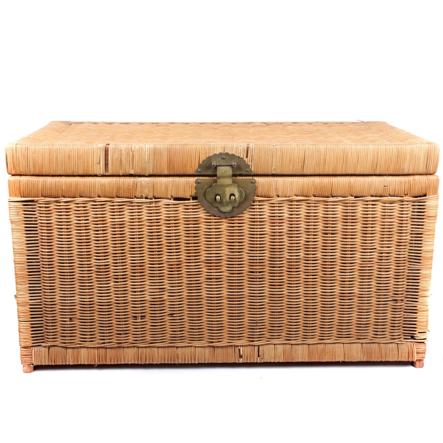 Vintage Wicker Chest