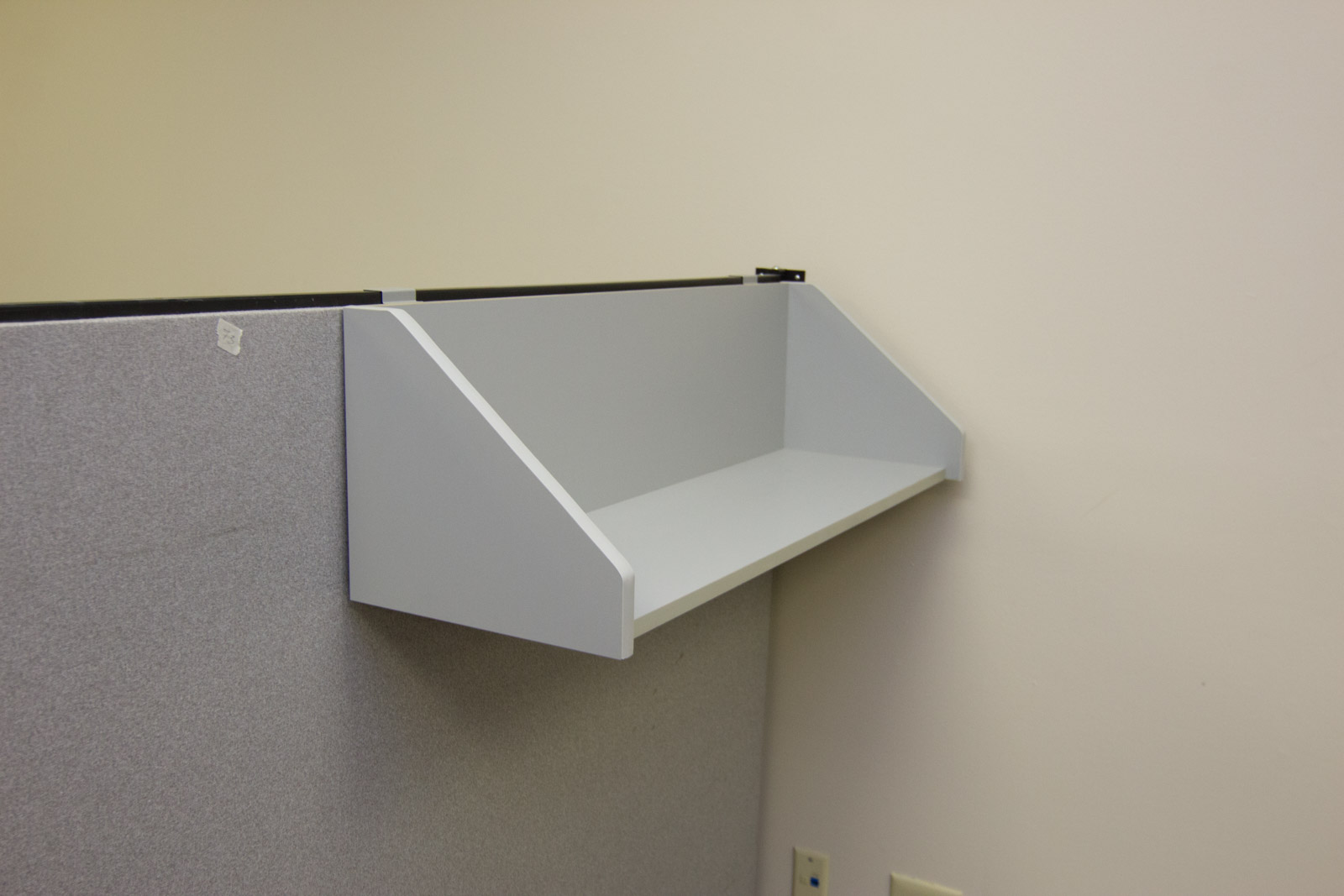 Three Cubicle Wall Panels and Shelves