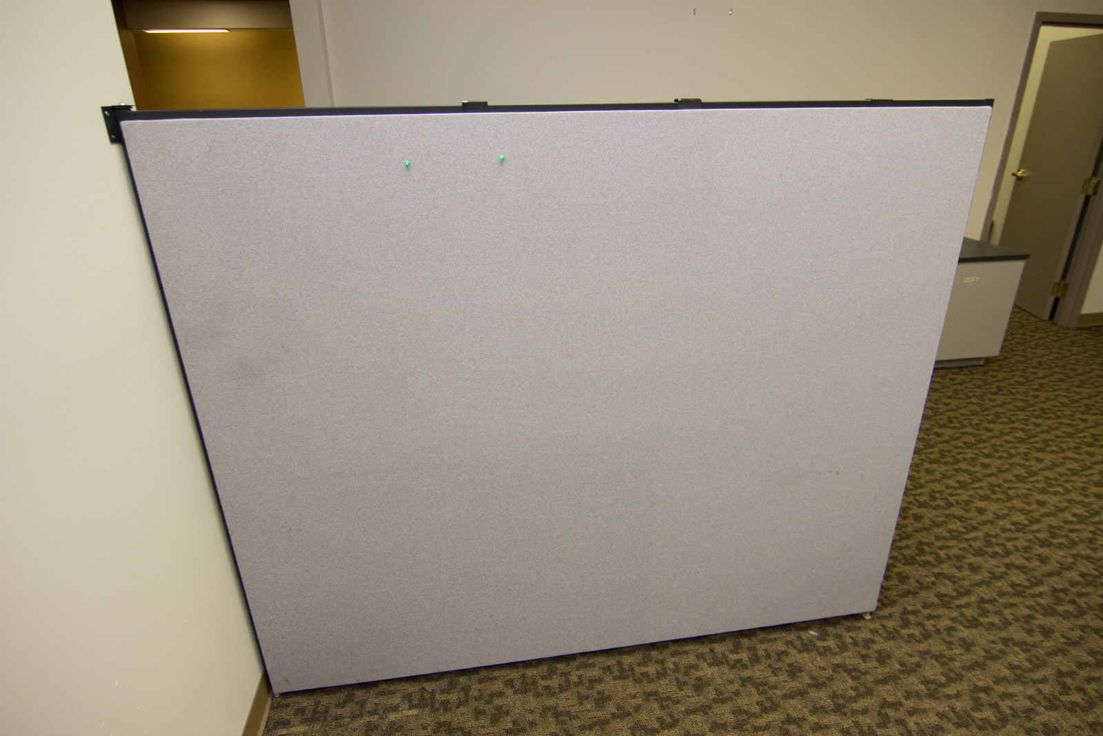 Five Cubicle Wall Panels and Shelving