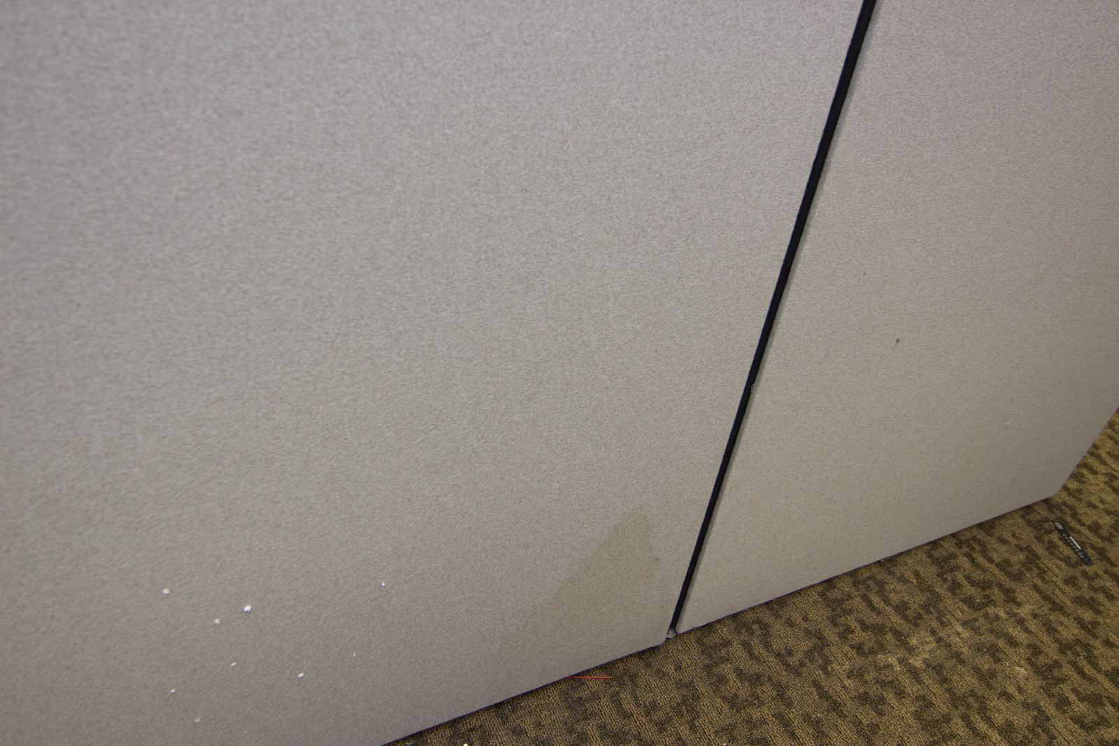 Five Cubicle Wall Panels and Shelving