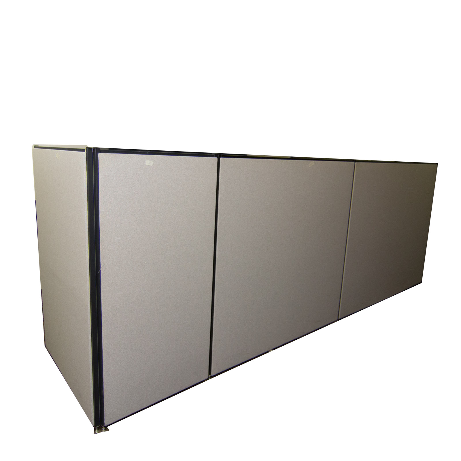 Four Cubicle Wall Panels and Shelves
