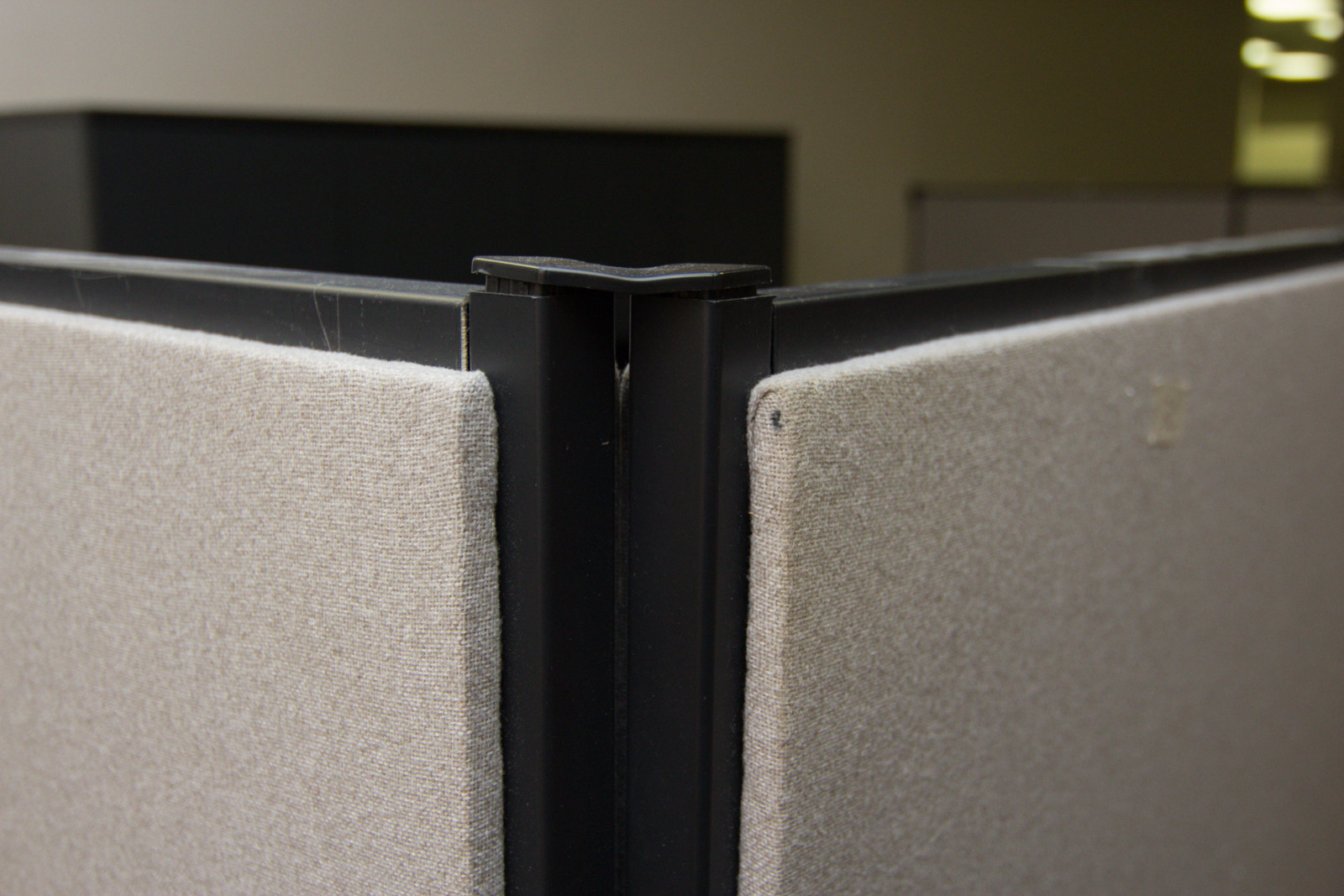 Four Cubicle Wall Panels and Shelves