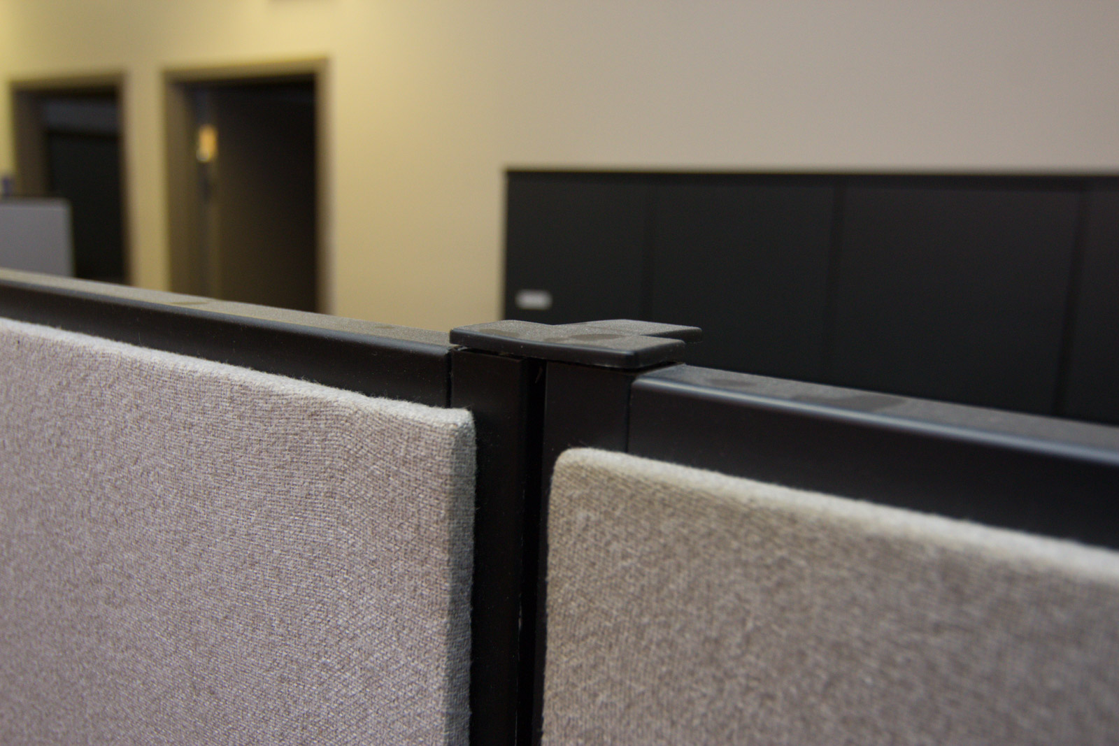 Four Cubicle Wall Panels and Shelves