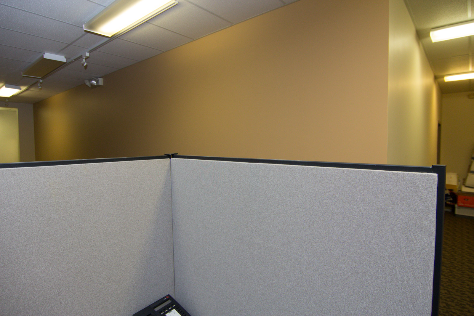 Four Cubicle Wall Panels and Shelves