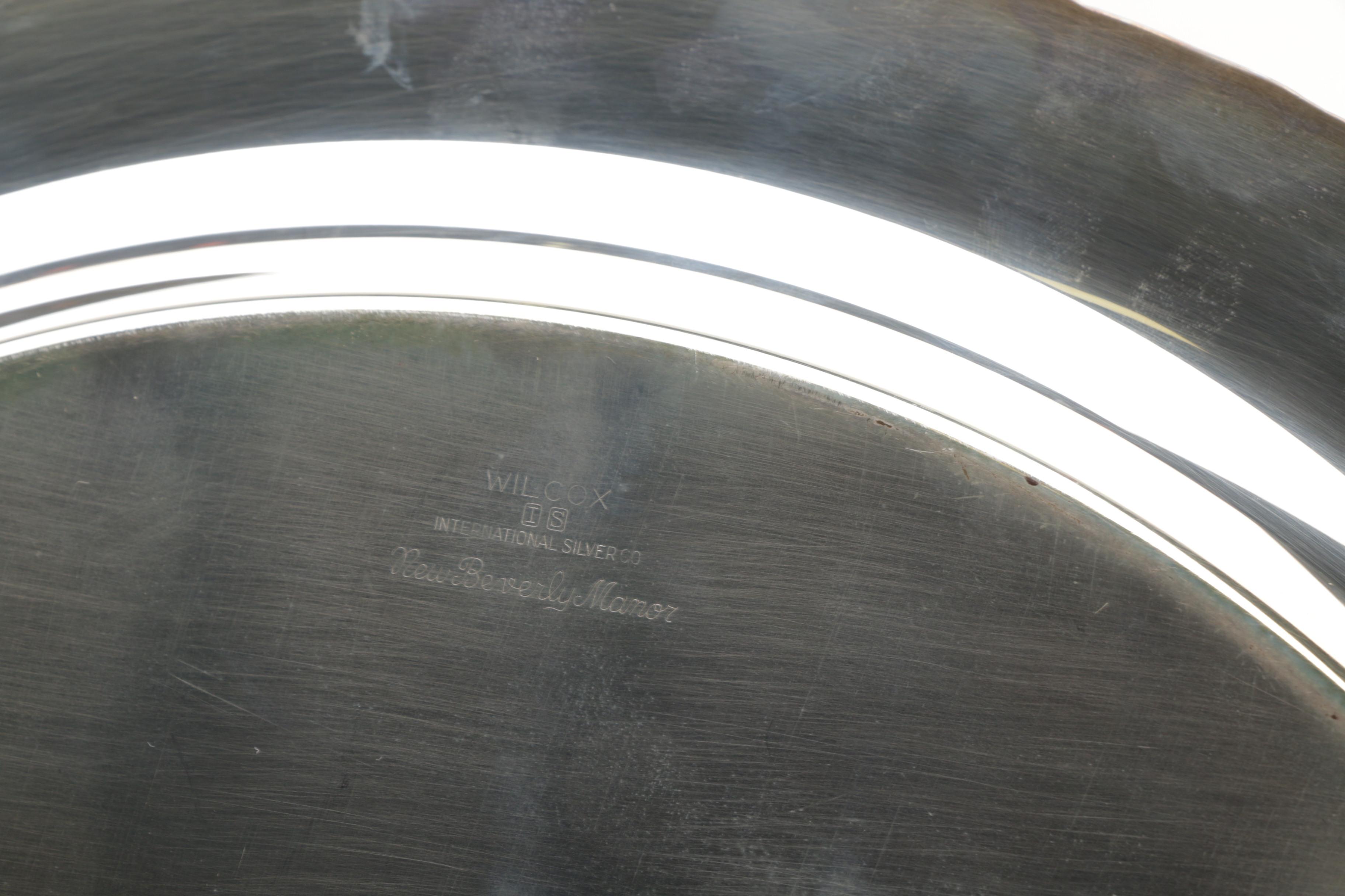 International Silver Co. and Gorham Silver Plate Serving Trays