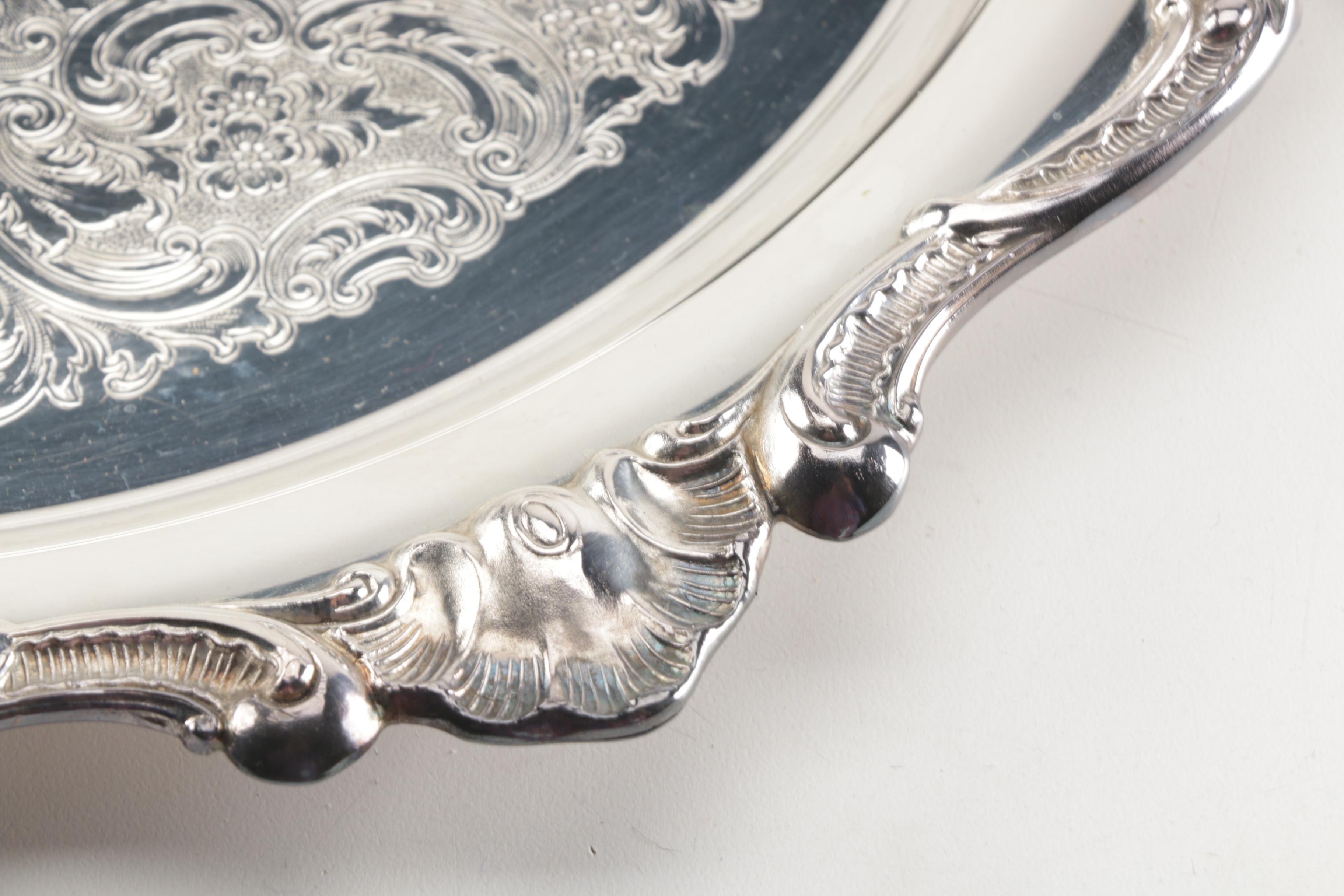 International Silver Co. and Gorham Silver Plate Serving Trays
