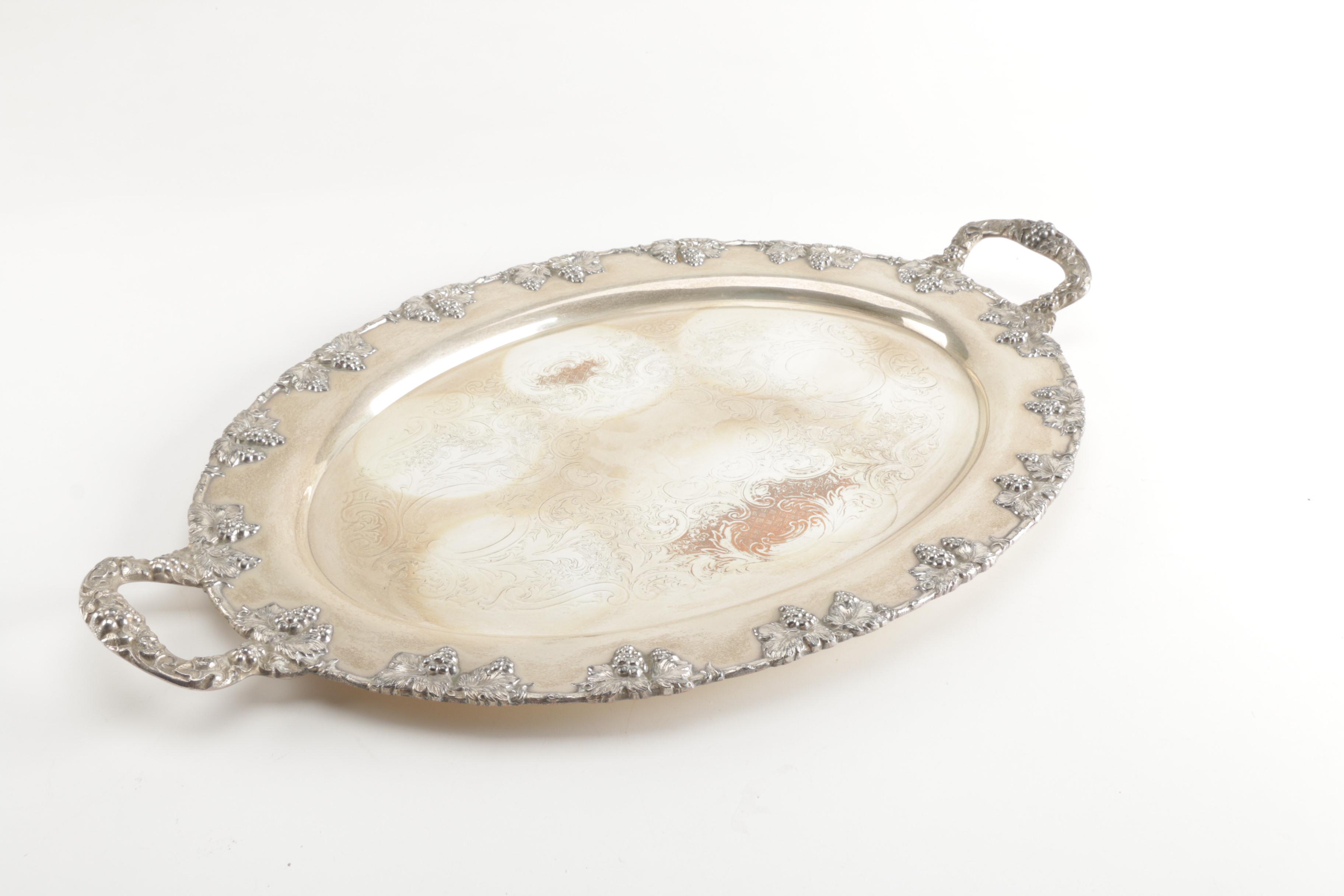 International Silver Co. and Gorham Silver Plate Serving Trays