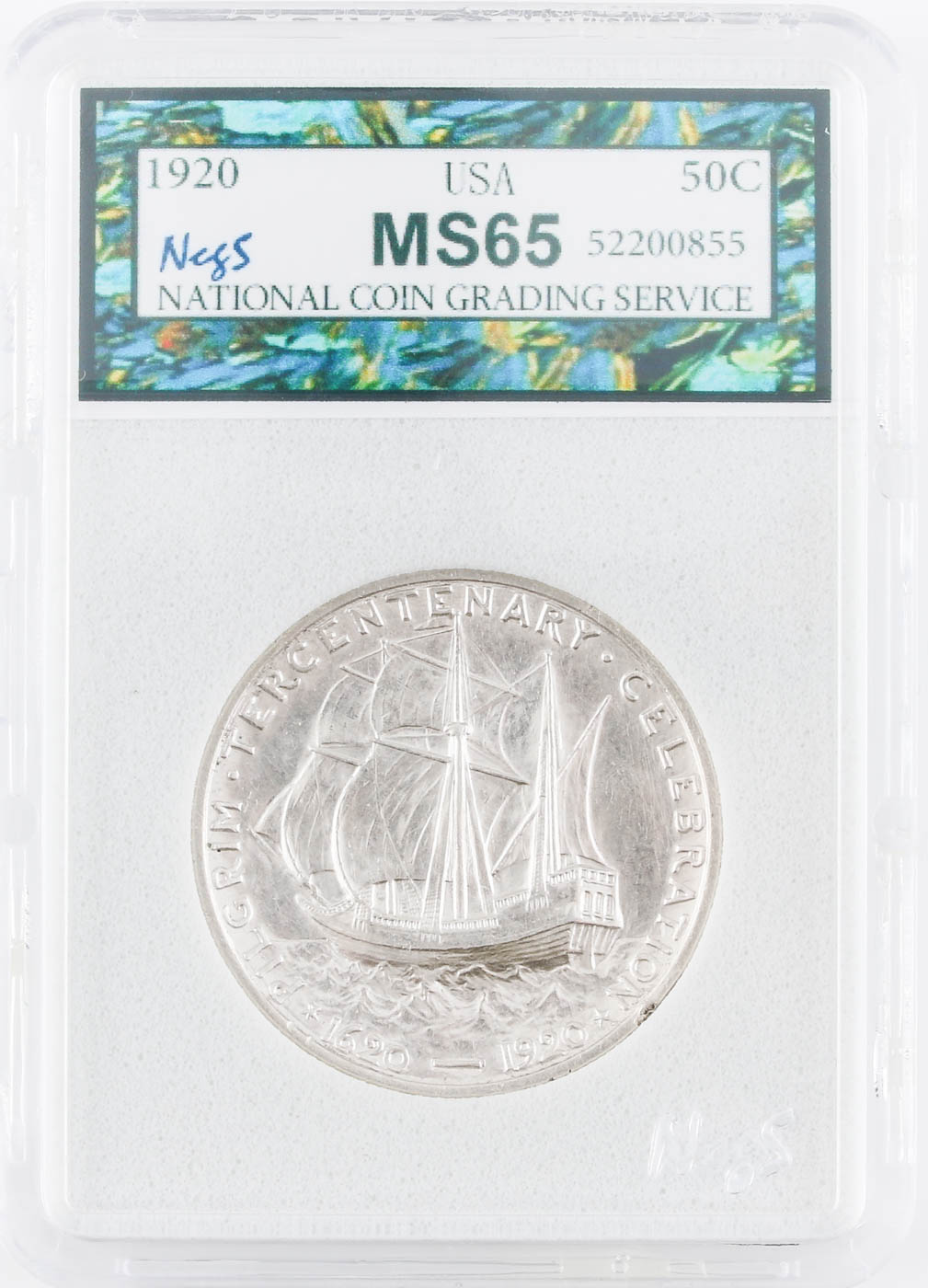 1920 Pilgrim Tercentenary Commemorative Silver Half Dollar